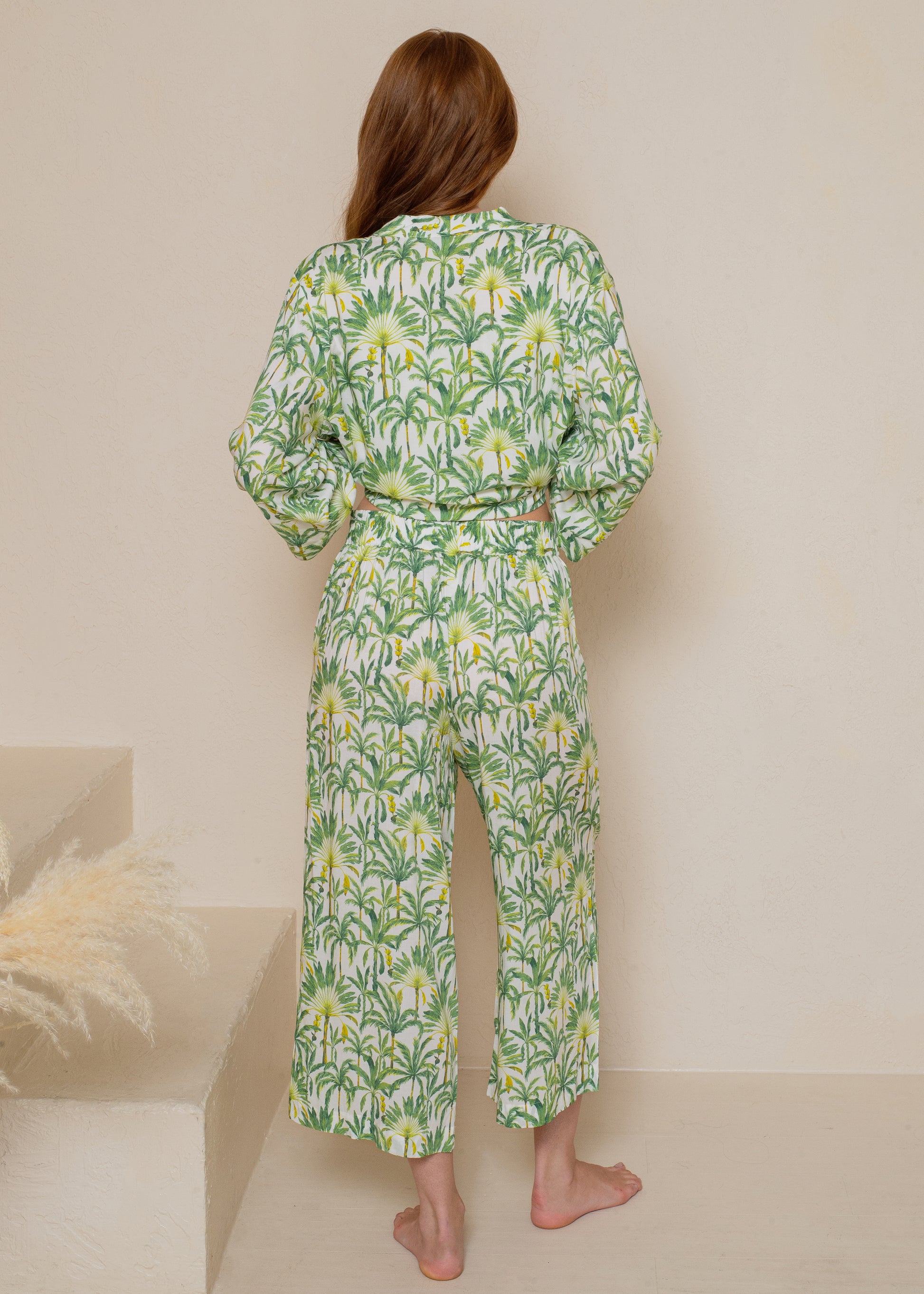 Silk Like Viscose Wide Leg Culotte