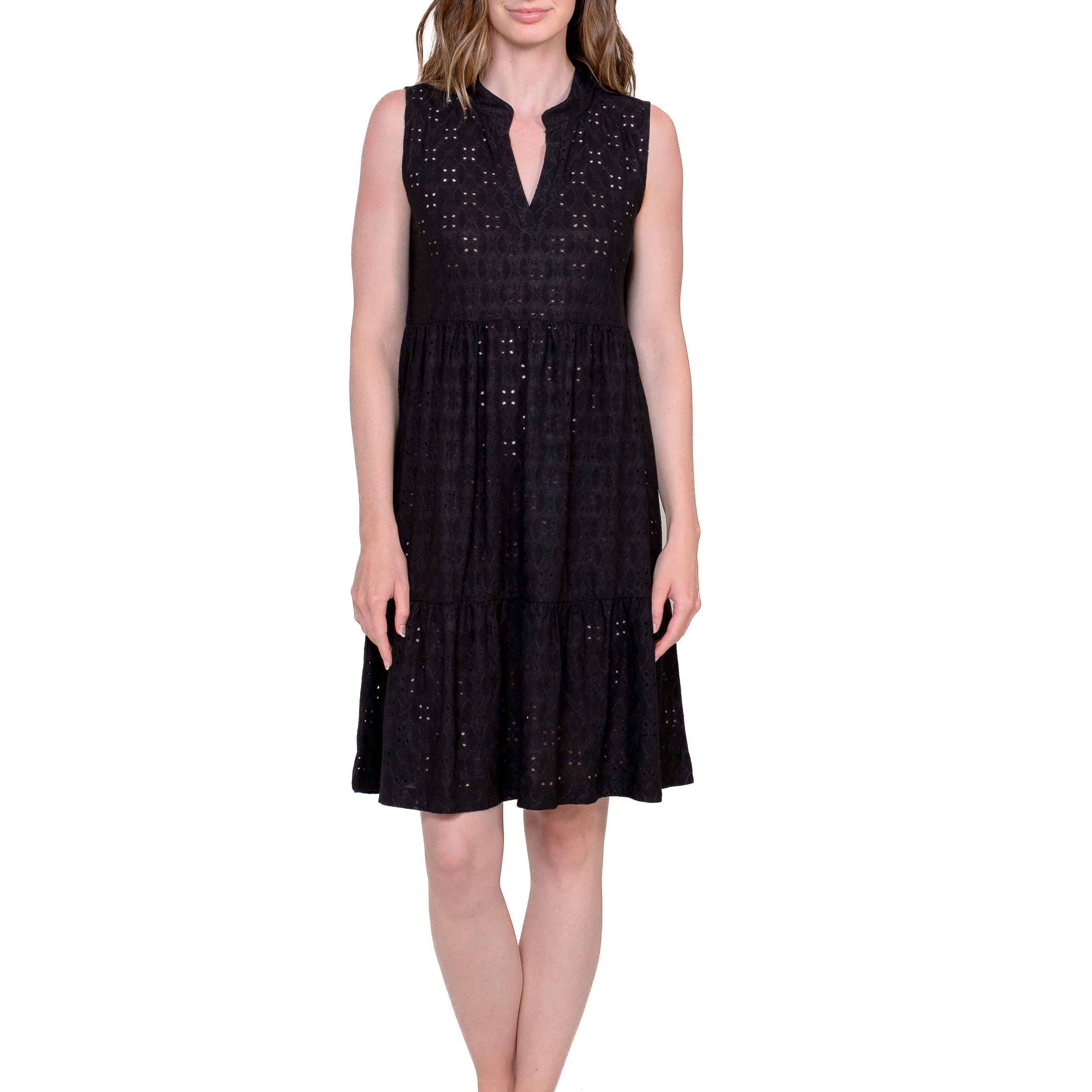 Band Collar Cover Up-Dress