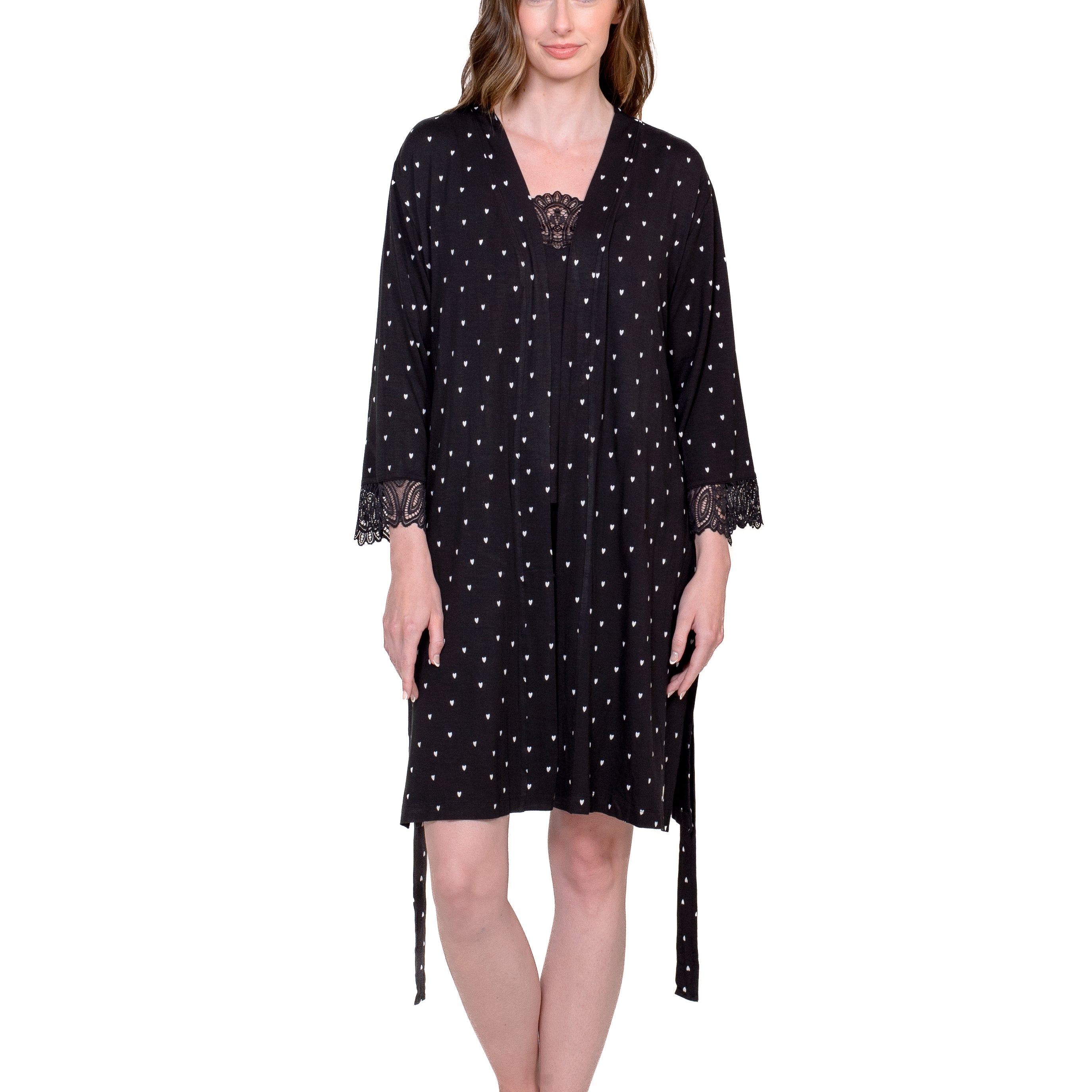 Lace 3/4 Sleeve Robe