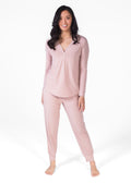 V-NECK HENLEY & JOGGER SET
