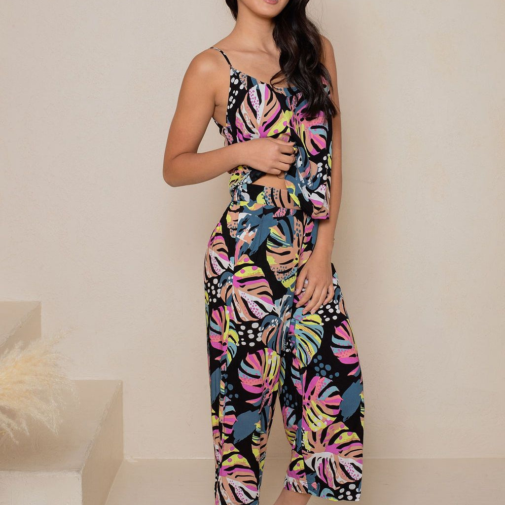 Silk Like Viscose Wide Leg Culotte