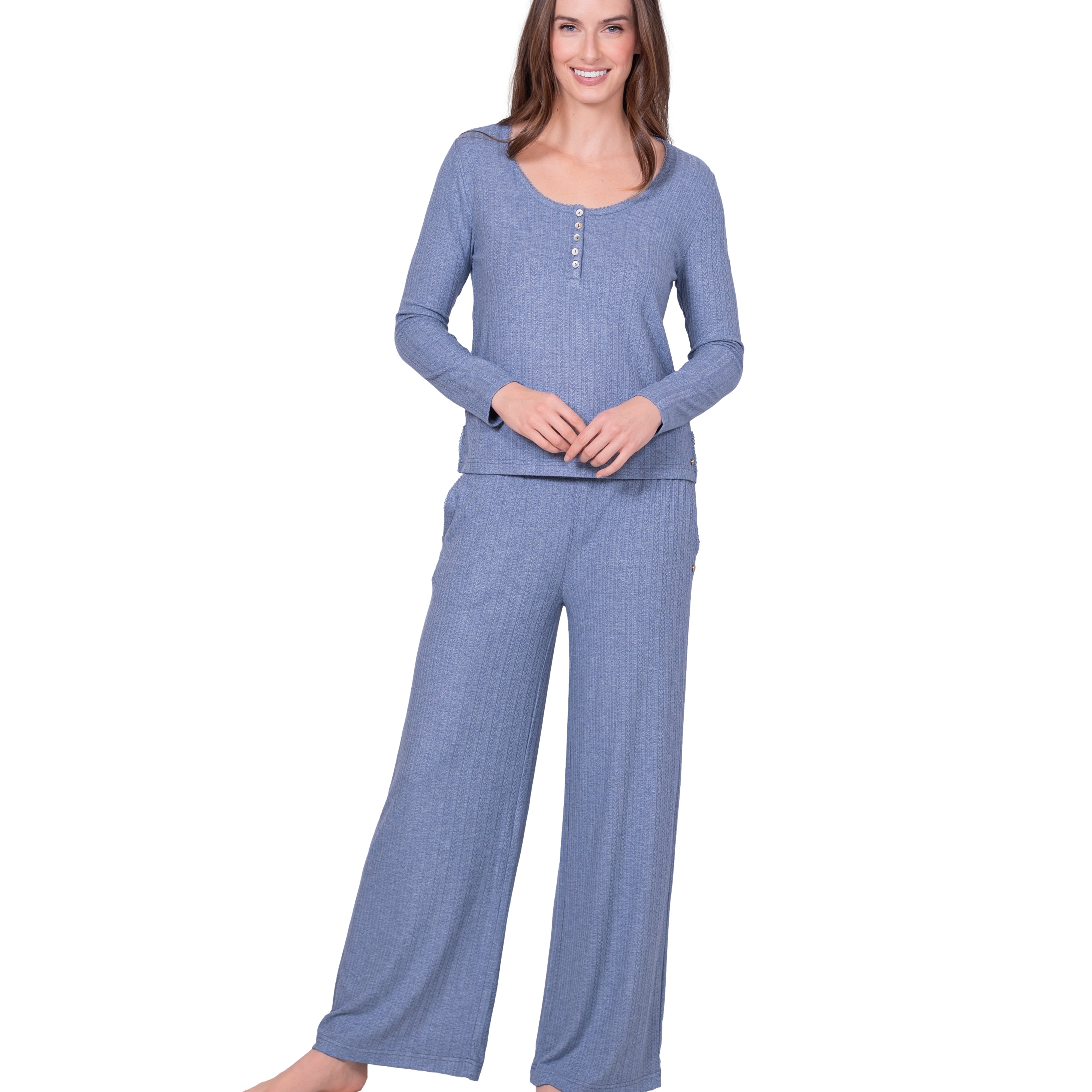Recycled Pointelle Knit Lounge Set