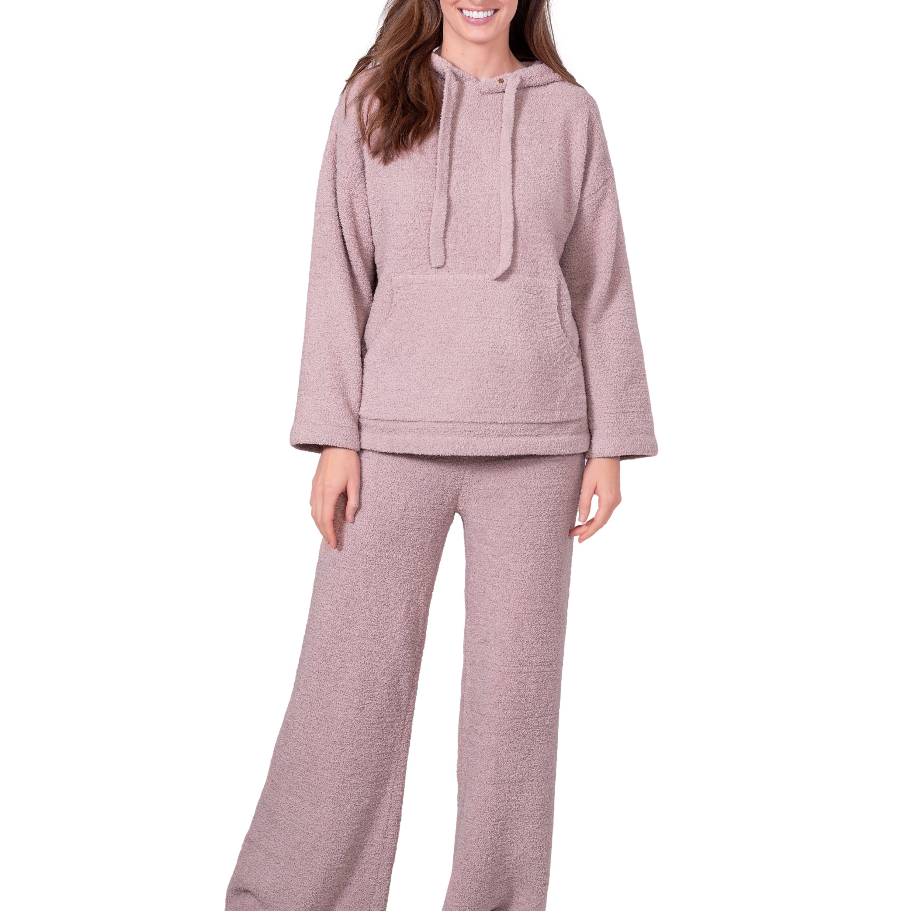 Chenille Hoodie & Flare Pant Set