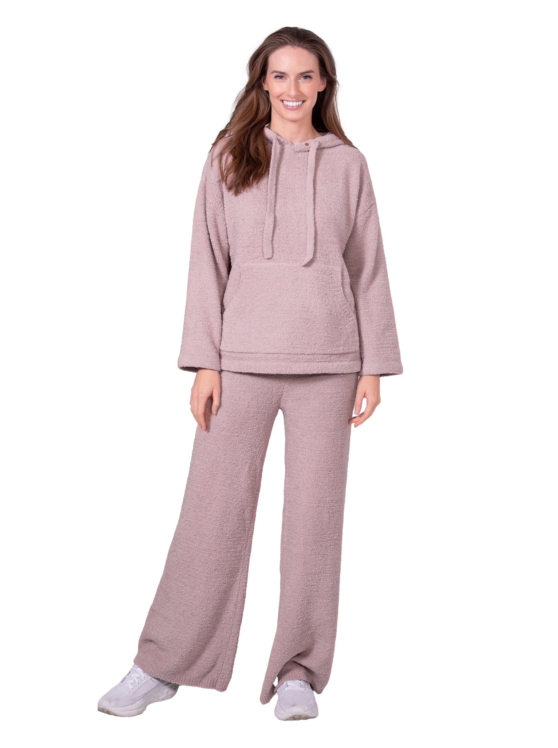 Chenille Hoodie & Flare Pant Set