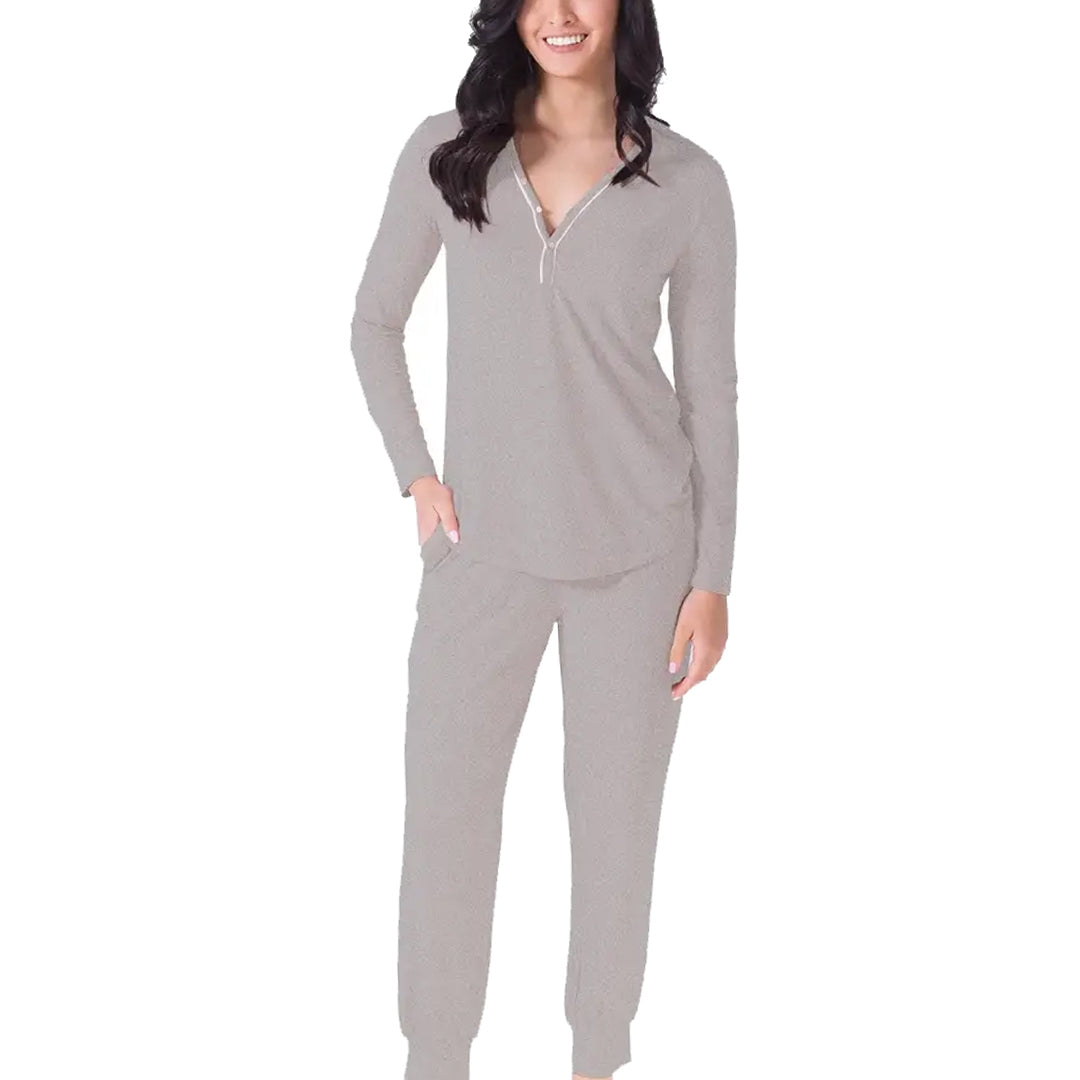 Henley Pajama Set with Jogger Pants