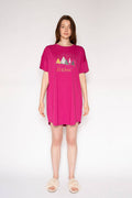 T-Shirt Dress - Let It Snow - LATTELOVE Co.