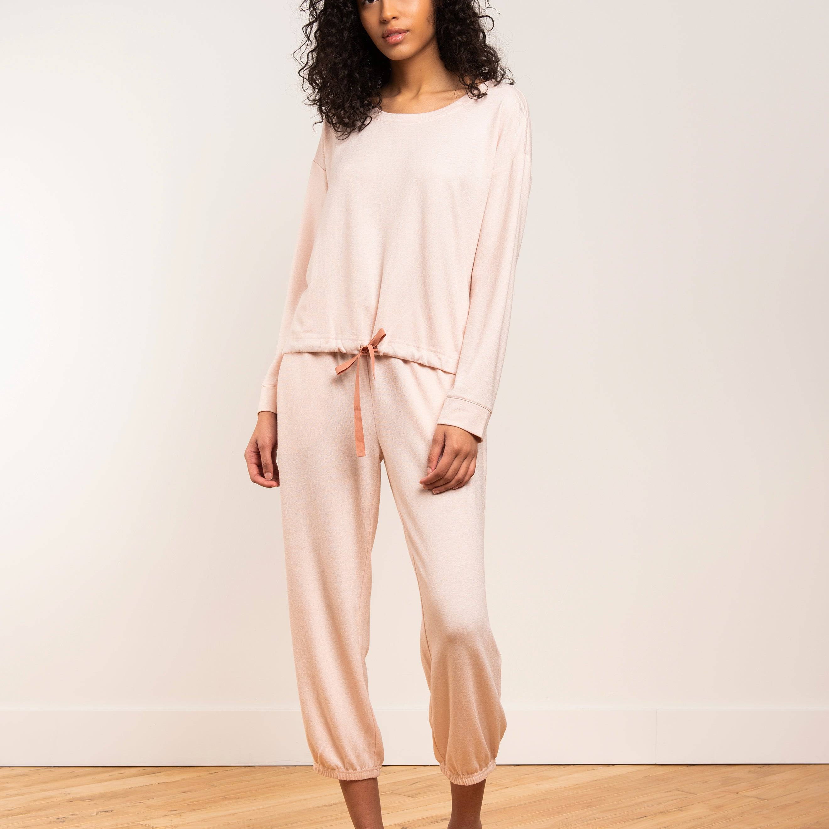 Marled Knit Hacci Jogger - LATTELOVE Co.