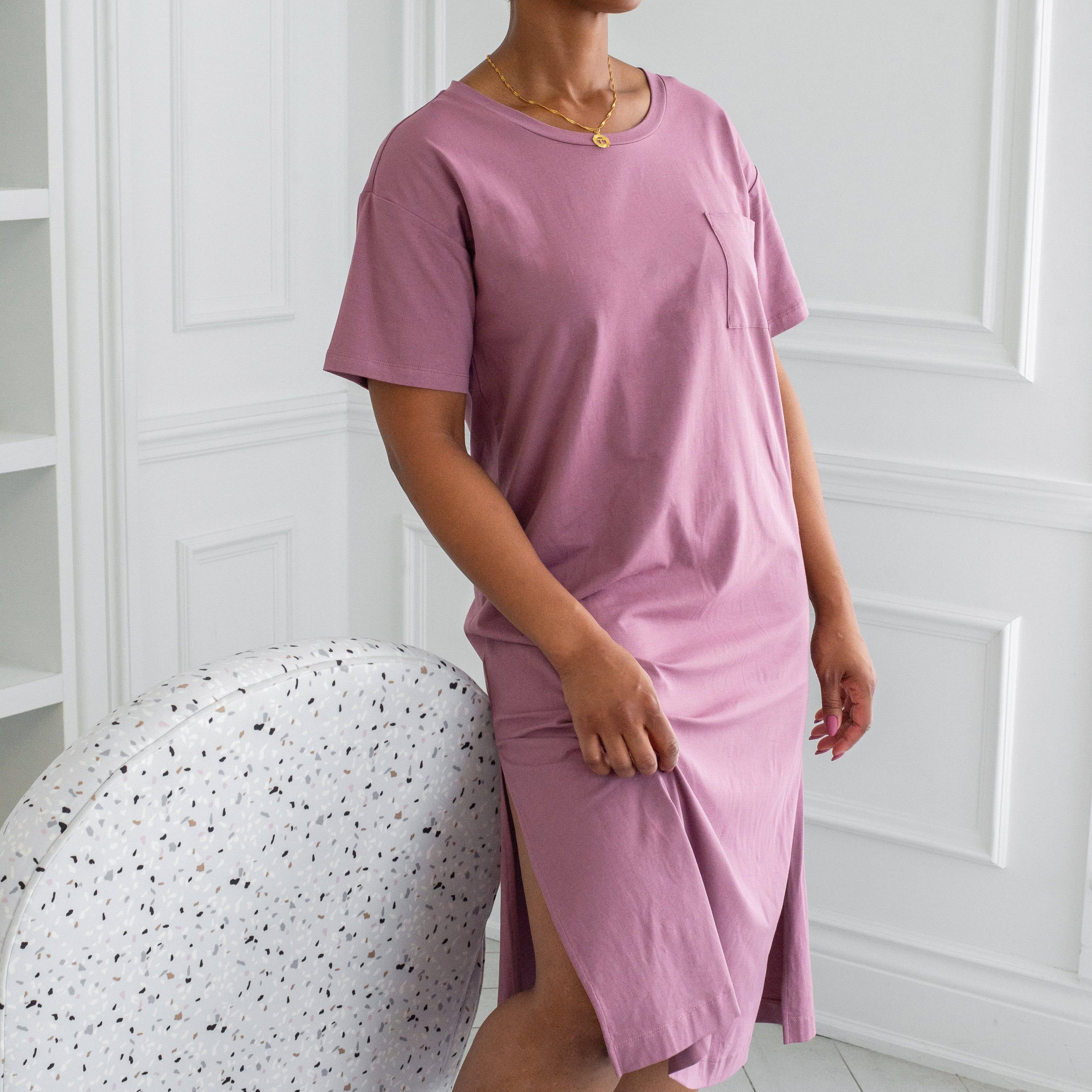 Midi Dress - Grape Shake - LATTELOVE Co.