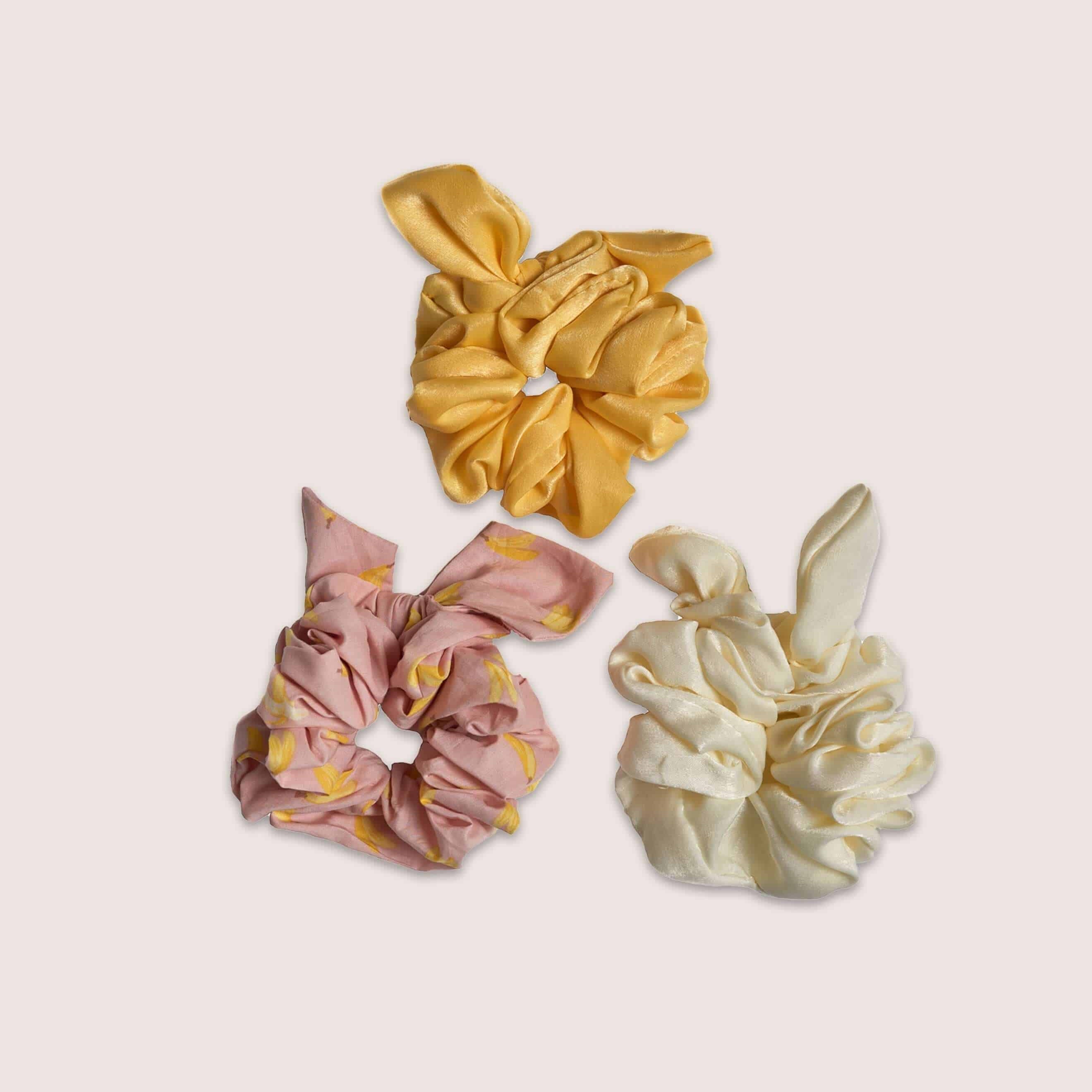 Bow Scrunchie Set - LATTELOVE Co.
