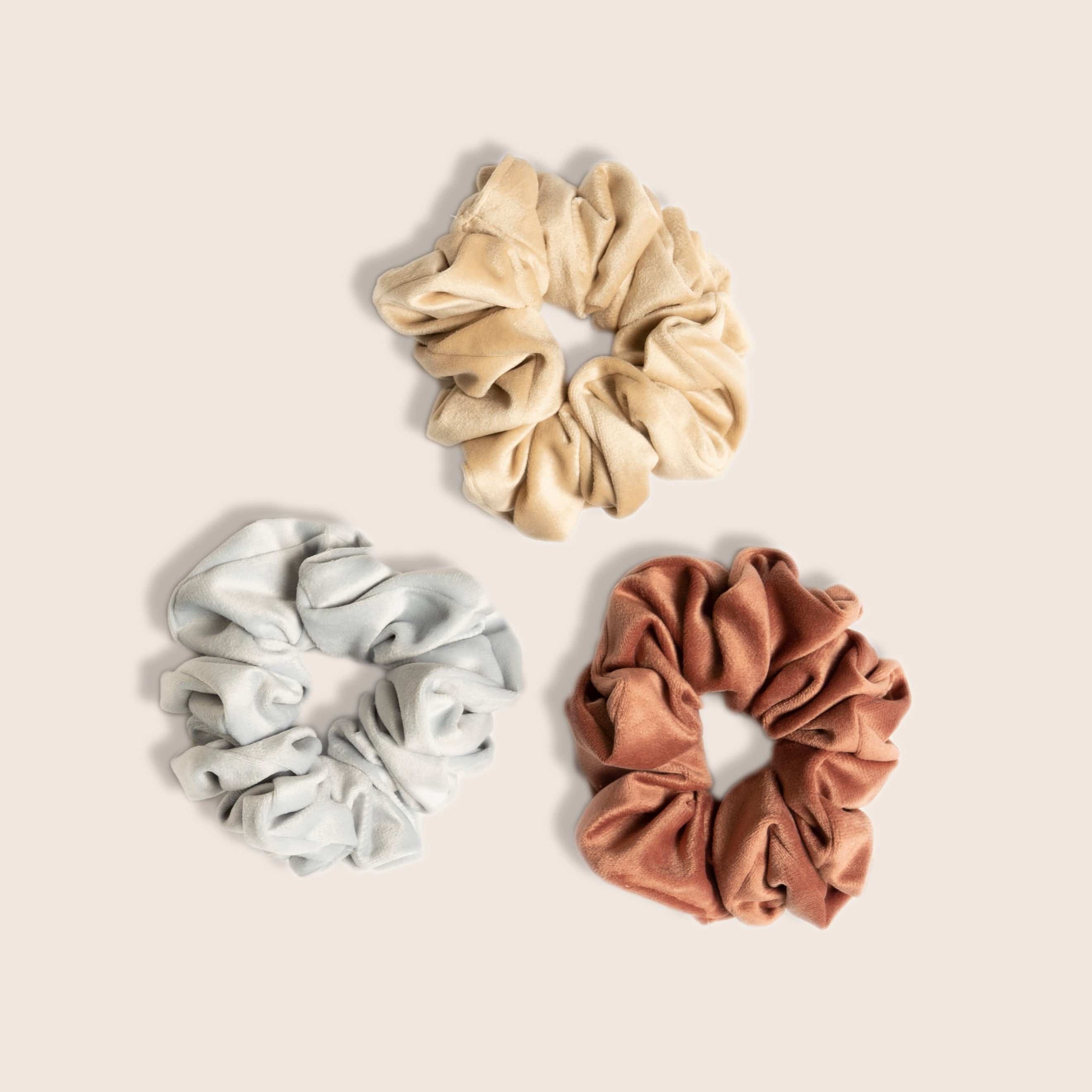 Velvet Scrunchie Set - LATTELOVE Co.