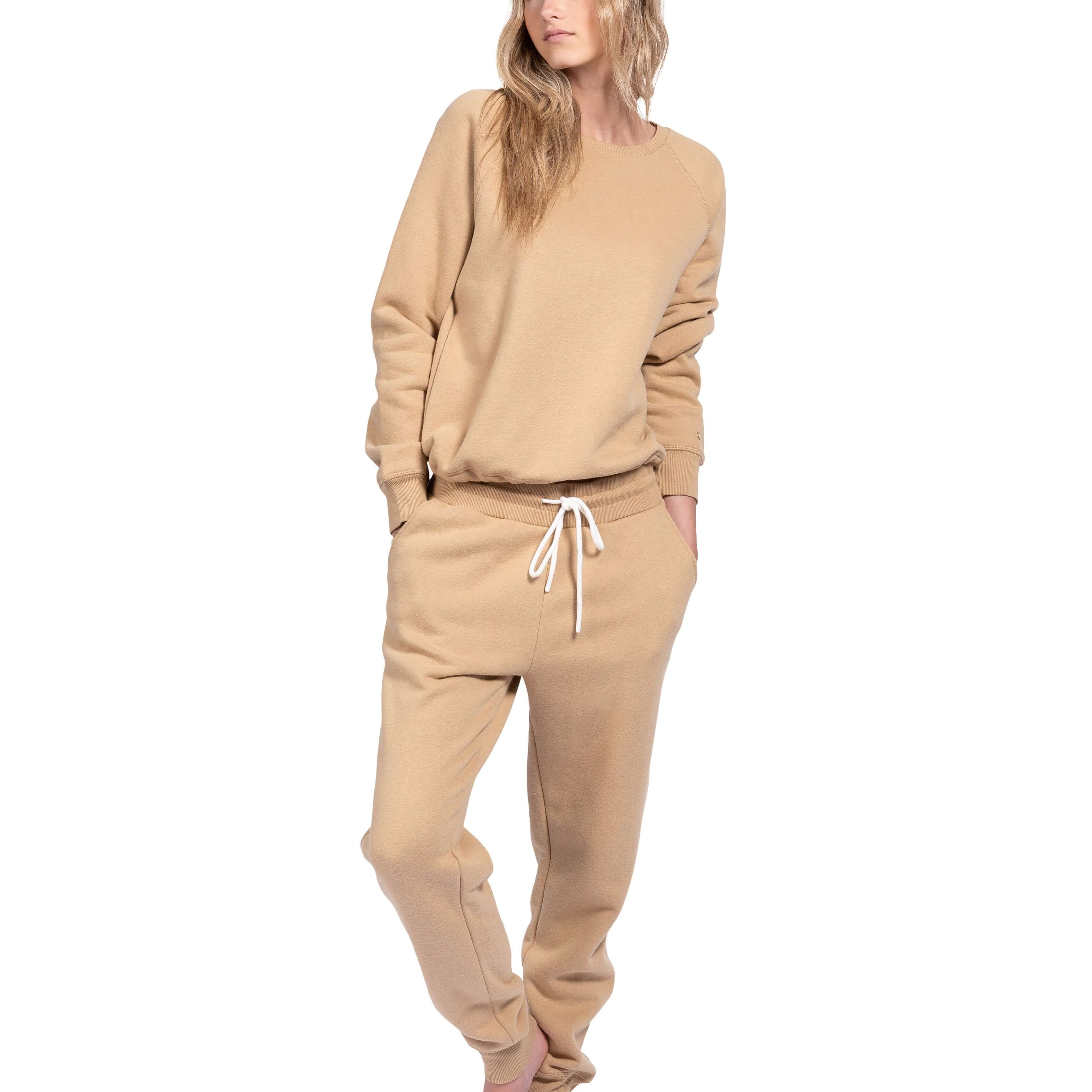 FLEECE TIE CREW - LATTELOVE Co.
