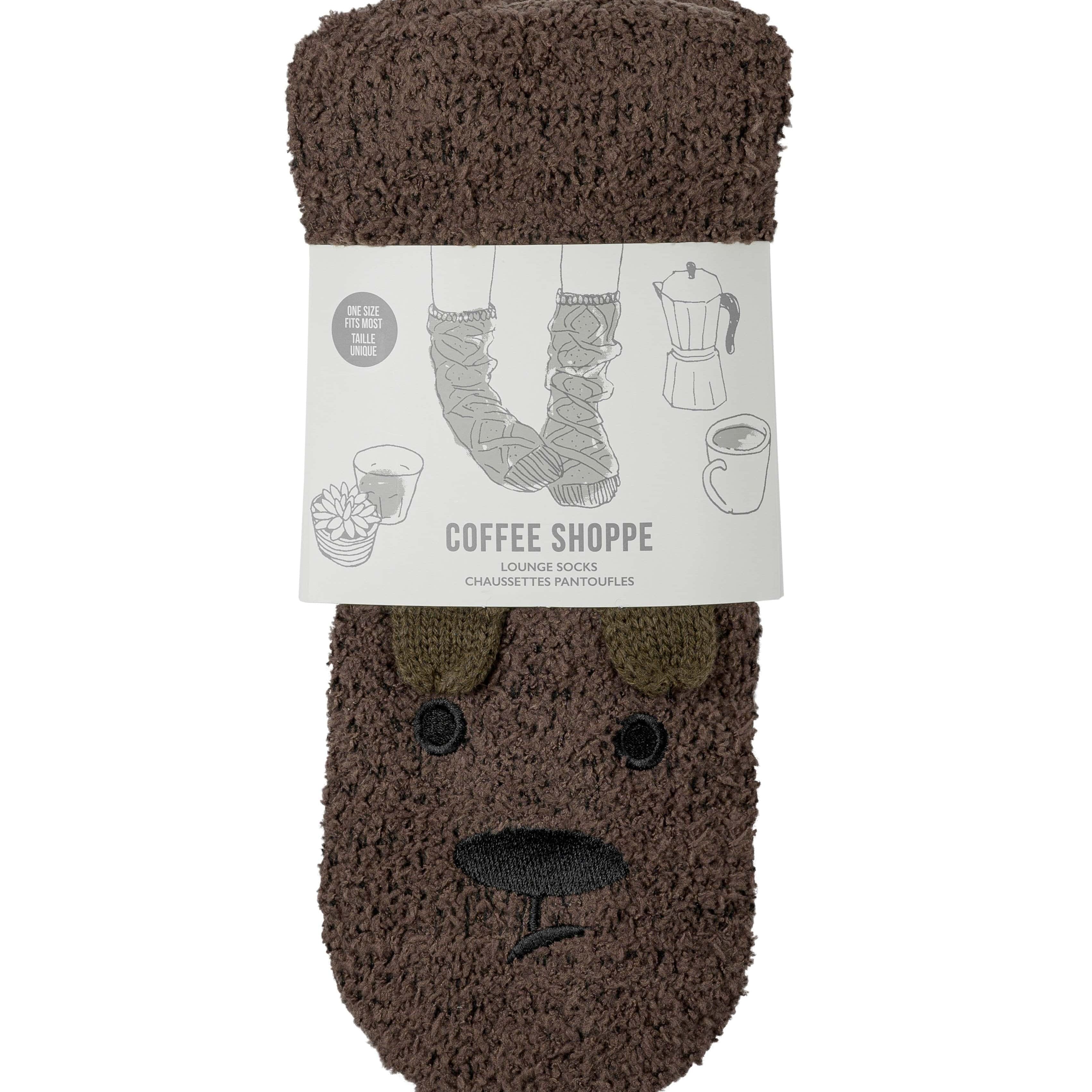 Marshmallow Critter Socks - Bear (Chestnut) - LATTELOVE Co.