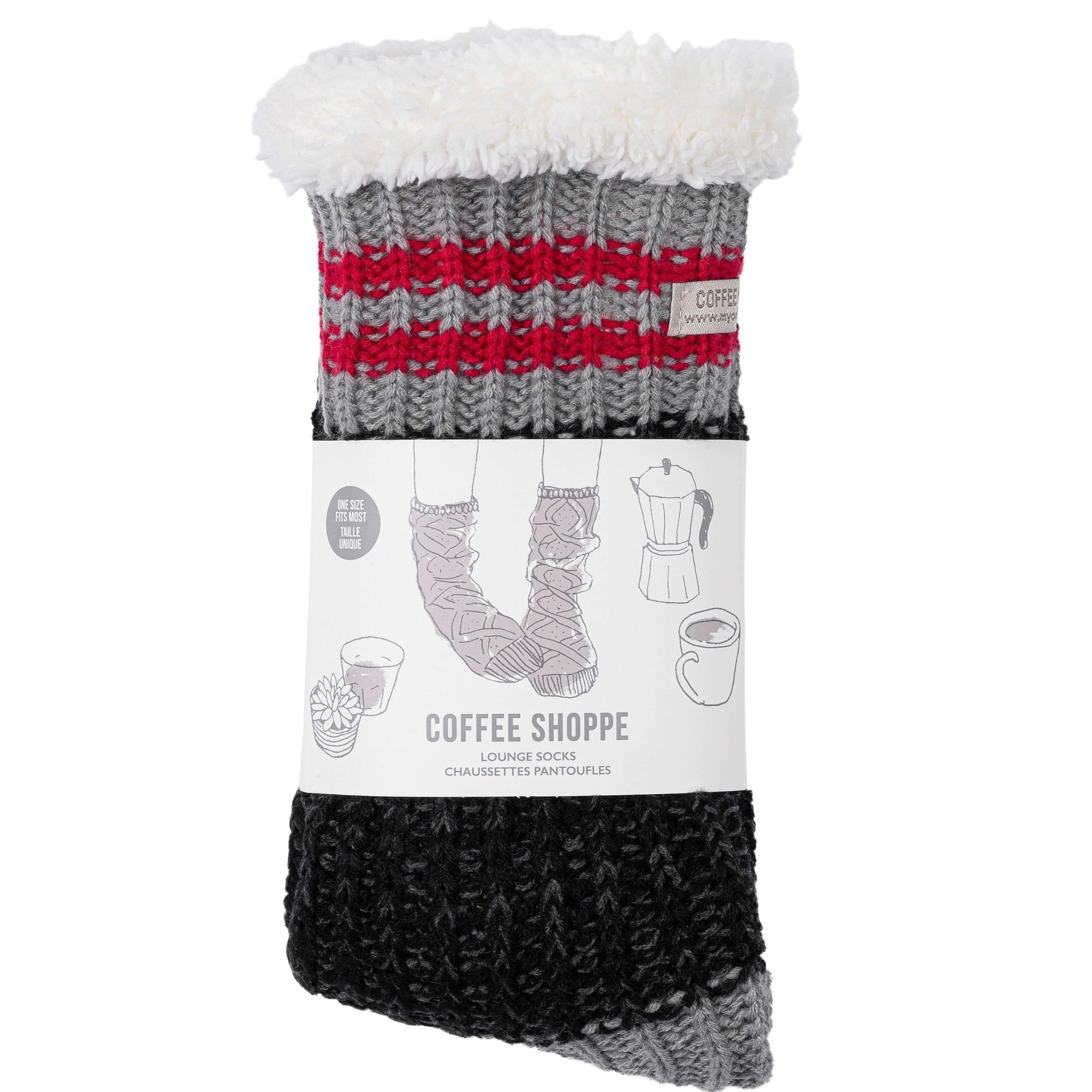 Canadiana Lounge Socks - Dark Smoked Pearl - LATTELOVE Co.