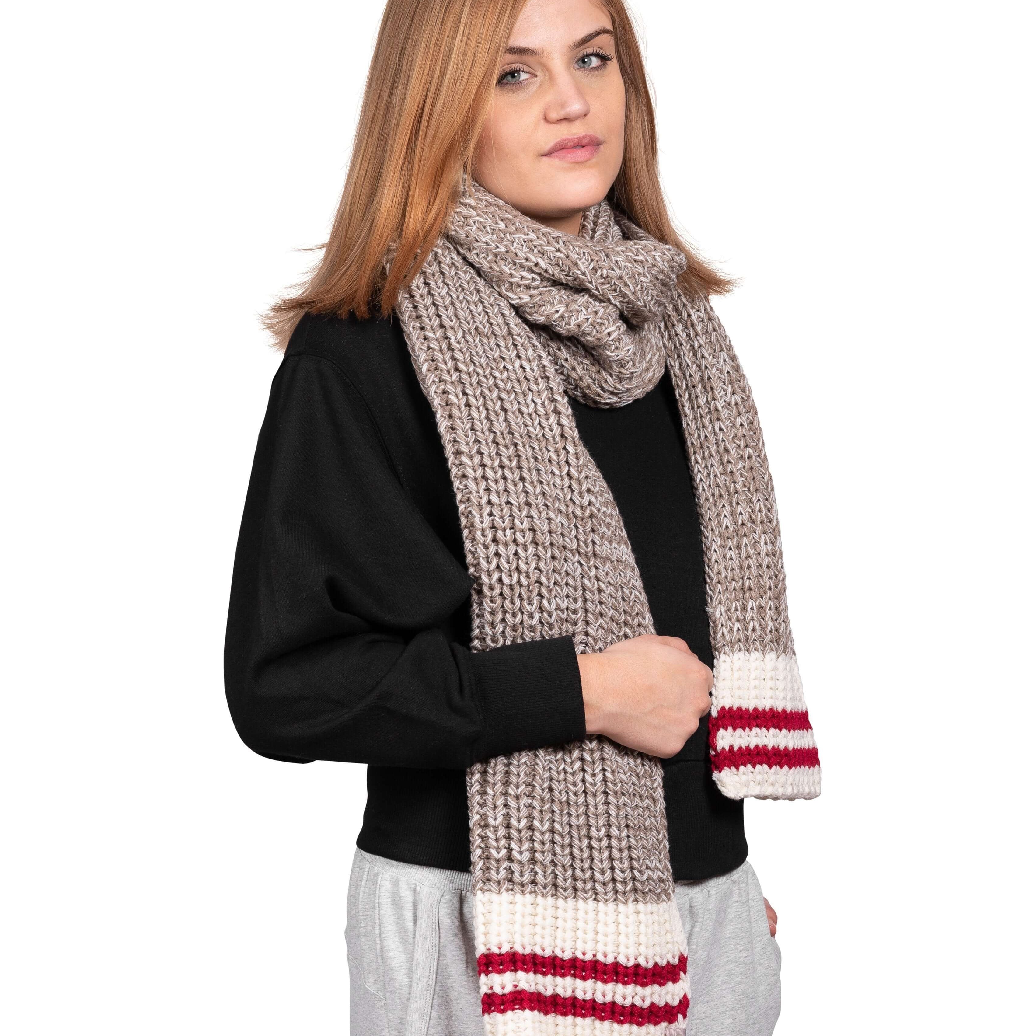 Canadiana Wrap Scarf - Fungi - LATTELOVE Co.