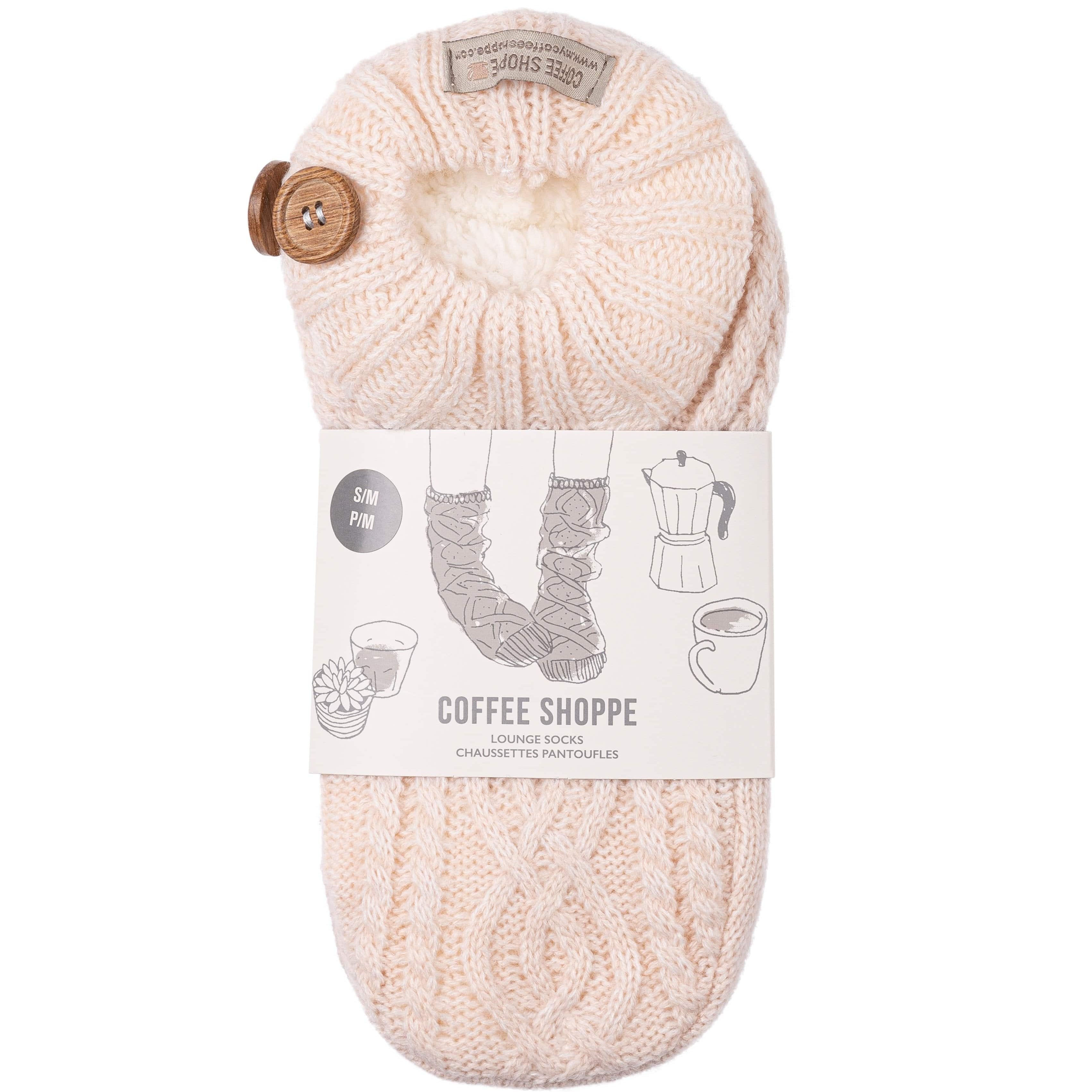 Melange Cable/Rib Knit Booties - Millennial Pink - LATTELOVE Co.