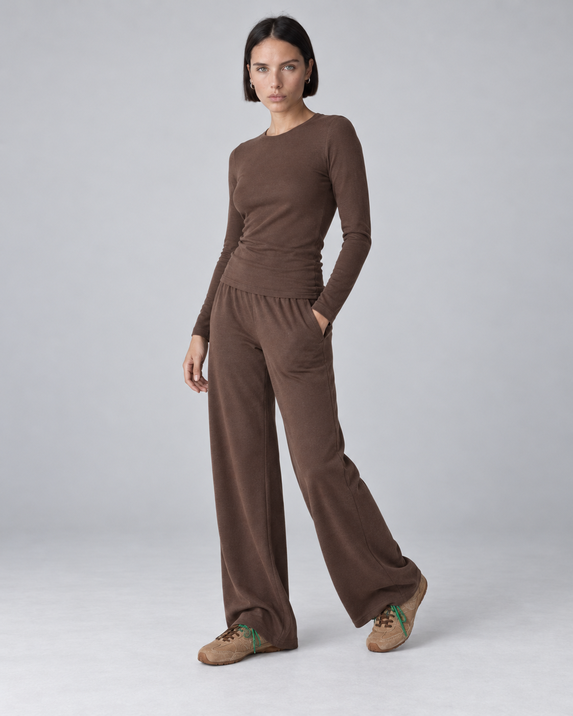 SOFT RELAXED ROUND NECK LONG SLEEVE TOP