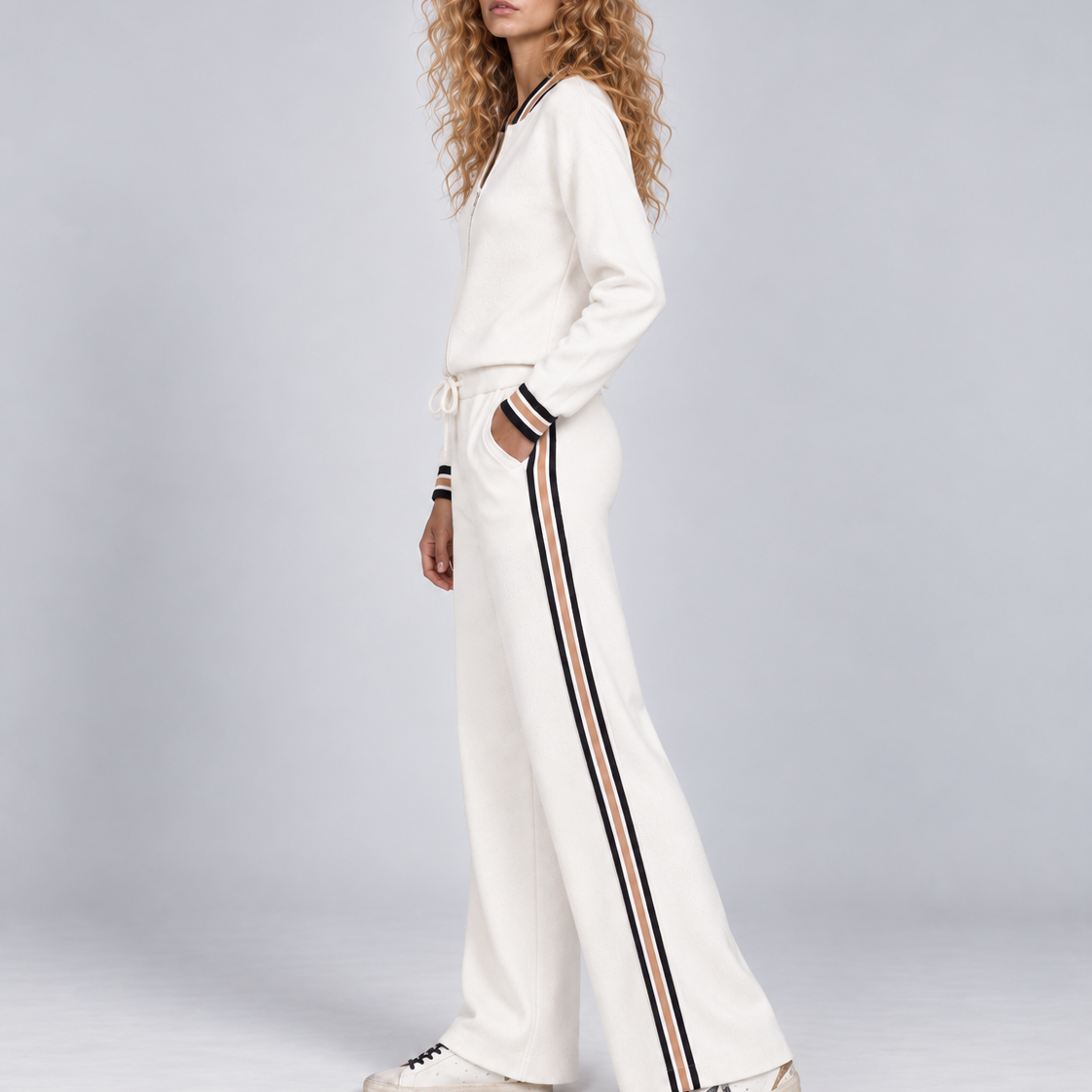 SOFT KNIT ATHLETIC STRAIGHT LEG PANT