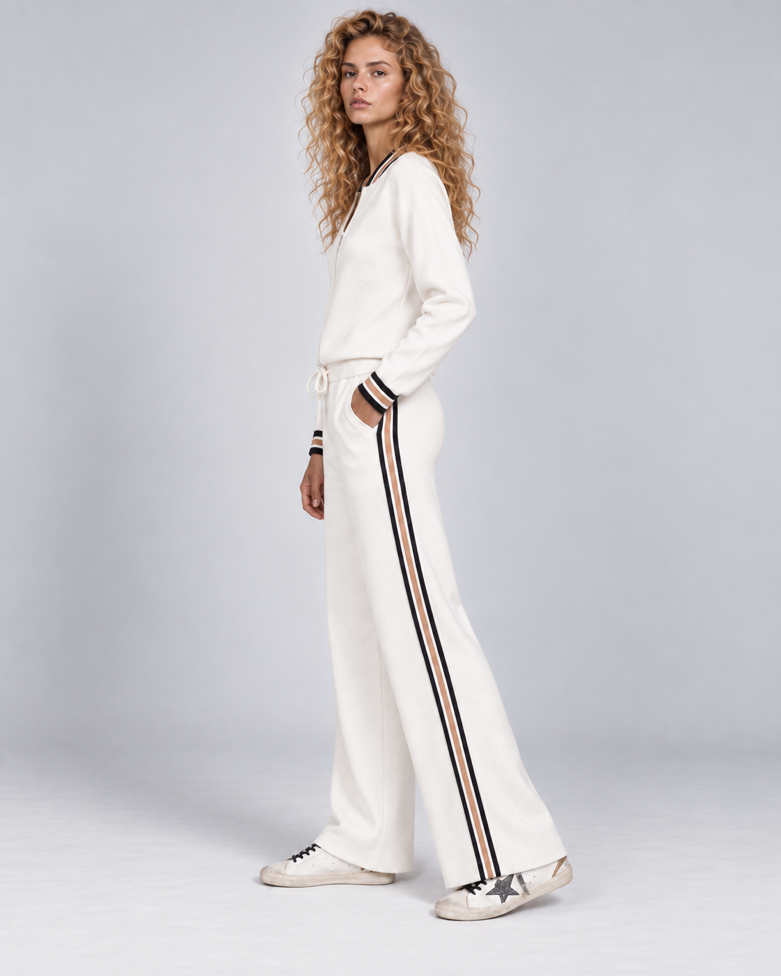 SOFT KNIT ATHLETIC STRAIGHT LEG PANT