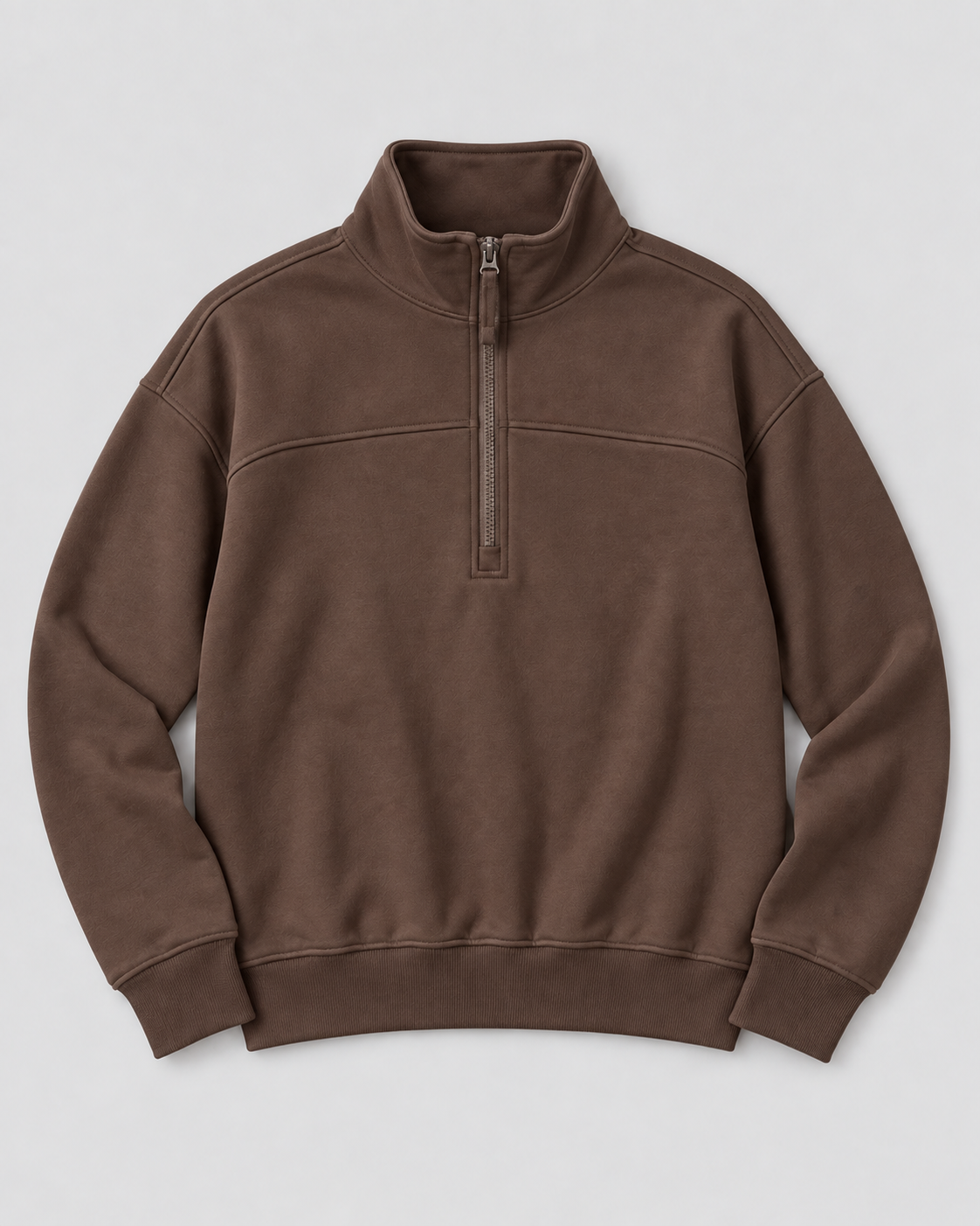 ORGANIC COTTON COZY HALF-ZIP SWEATSHIRT