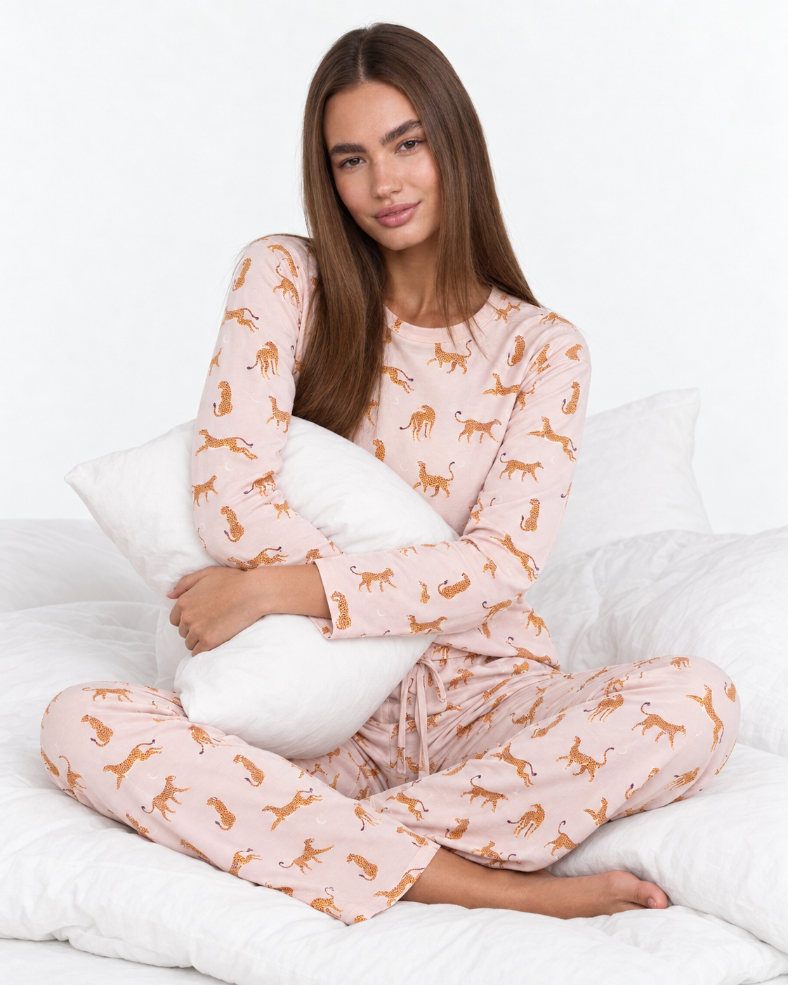 WOMEN’S MODAL COTTON LONG-SLEEVE PAJAMA SET