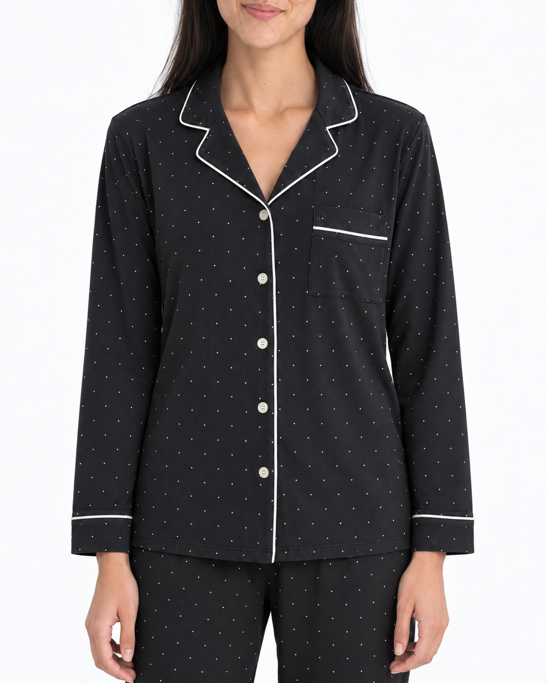 WOMEN’S MODAL COTTON BUTTON-DOWN PAJAMA SET