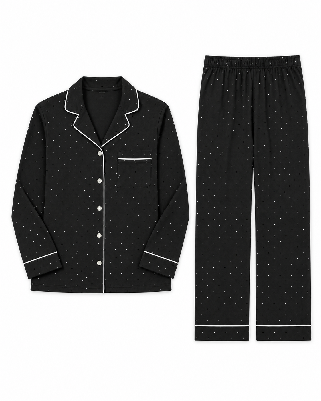 WOMEN’S MODAL COTTON BUTTON-DOWN PAJAMA SET