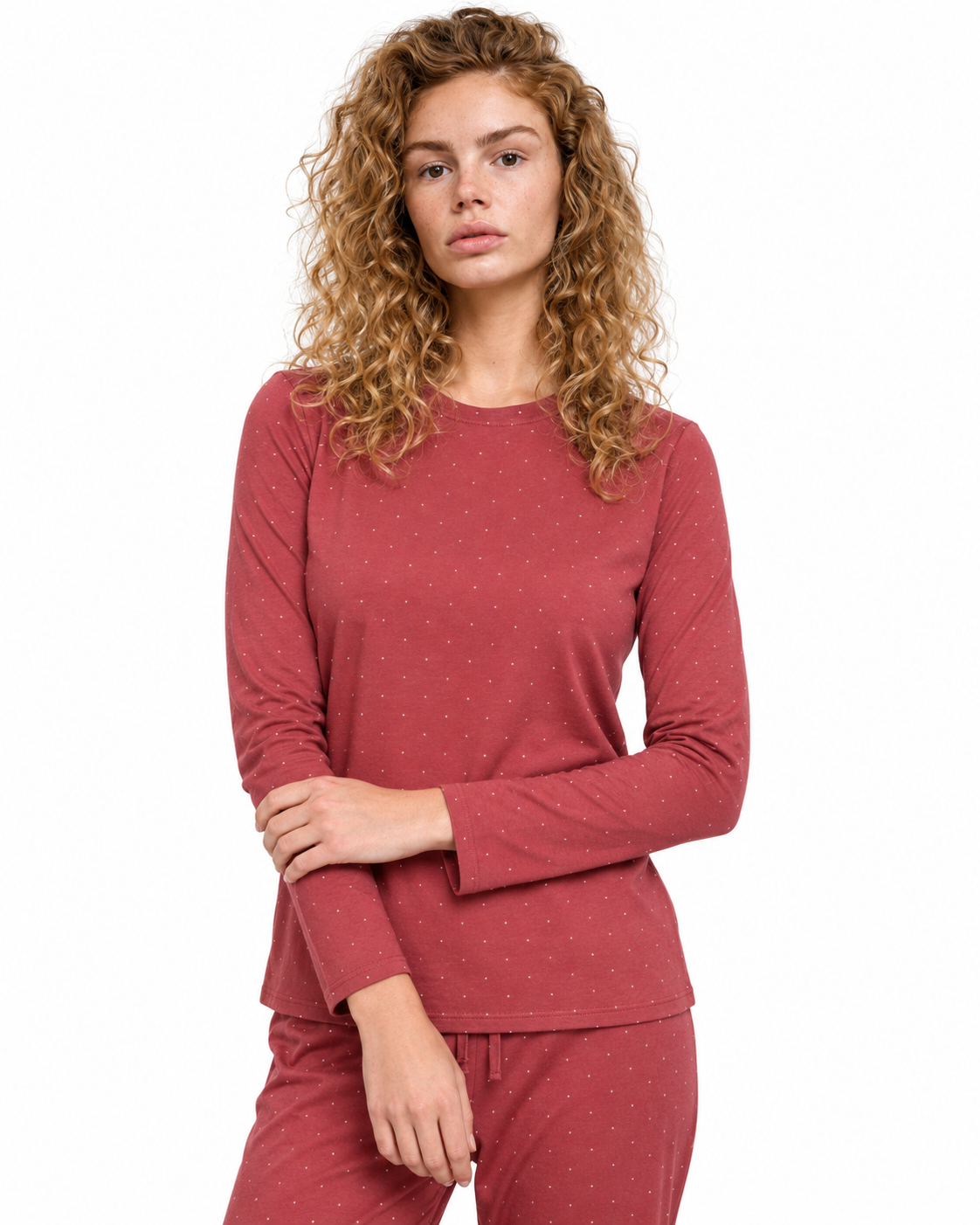 WOMEN’S MODAL COTTON LONG-SLEEVE PAJAMA SET