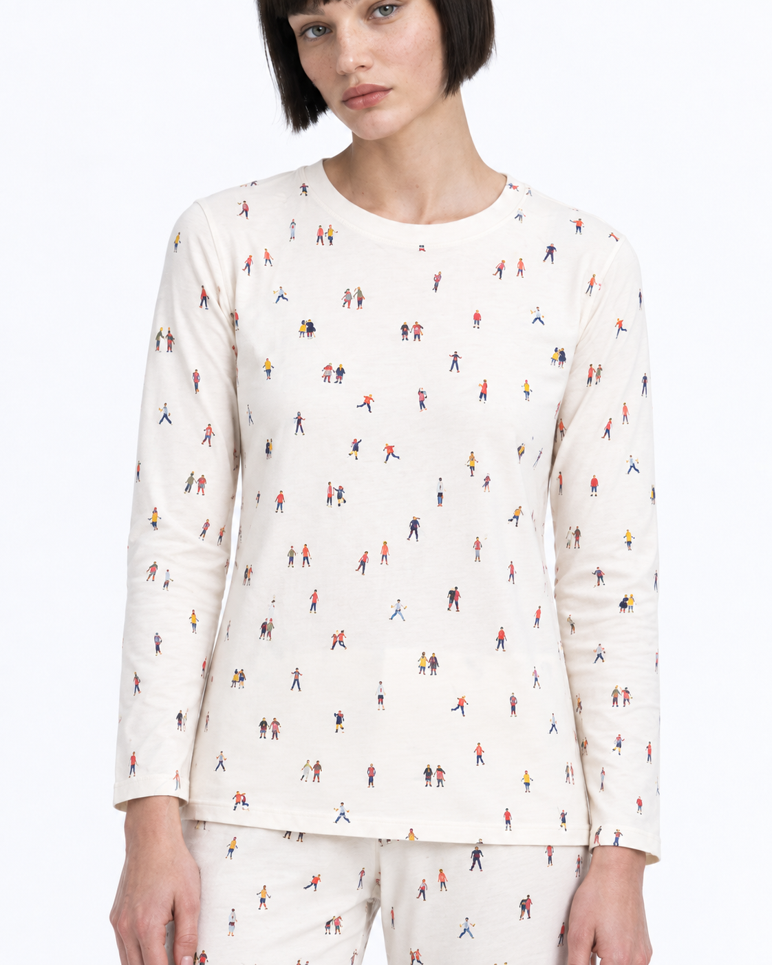 WOMEN’S MODAL COTTON LONG-SLEEVE PAJAMA SET
