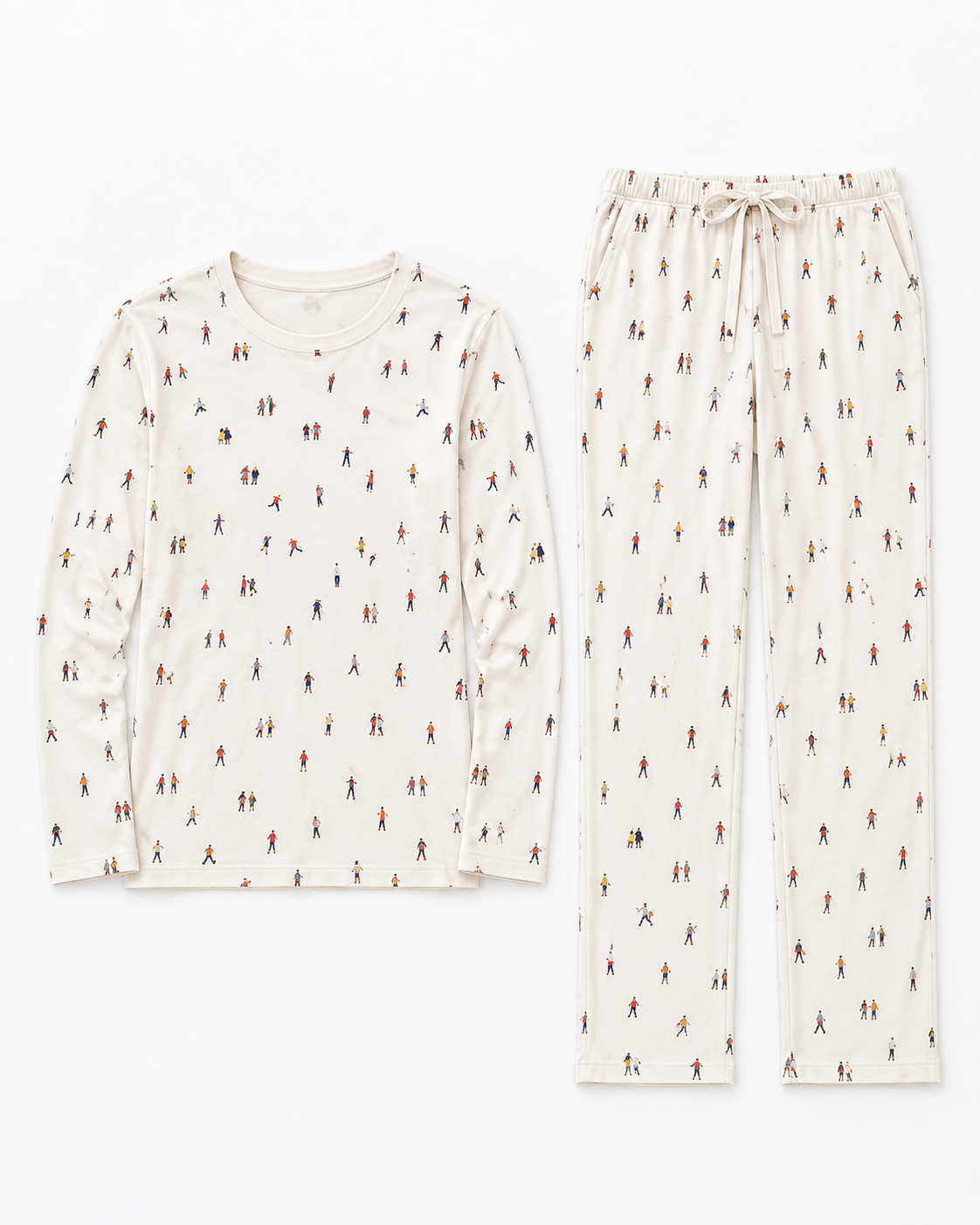 WOMEN’S MODAL COTTON LONG-SLEEVE PAJAMA SET