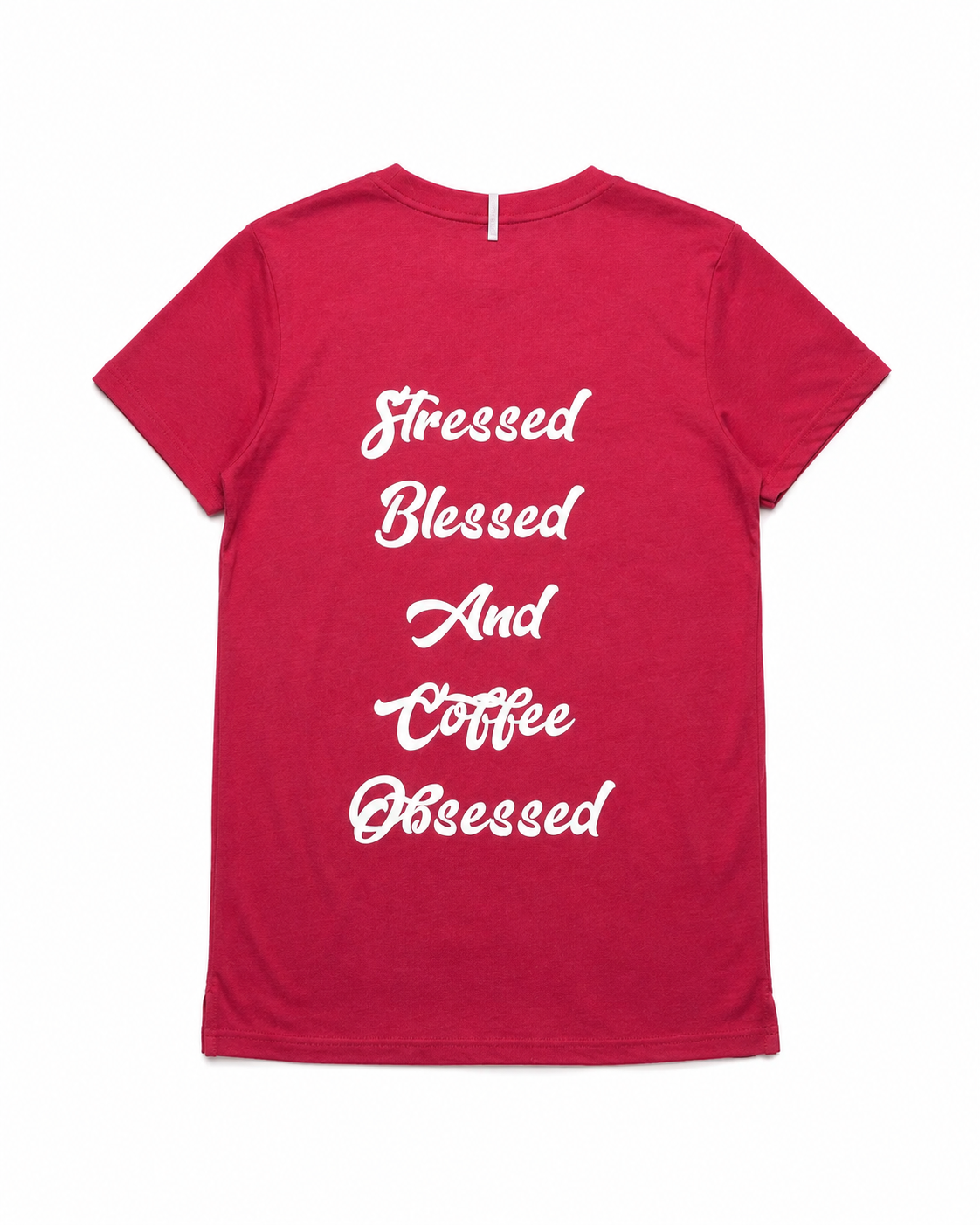 Current Mood Boyfriend T-Shirt - Stressed Blessed And Coffee Obsessed