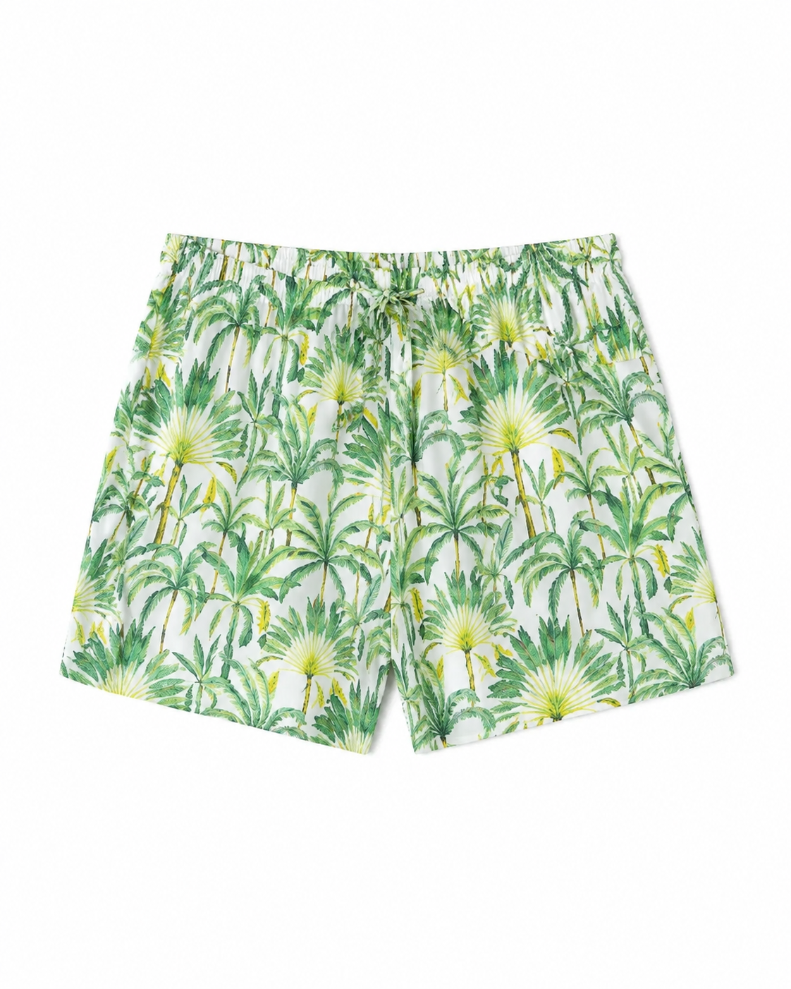 Silk Like Viscose High Waisted Flare Shorts