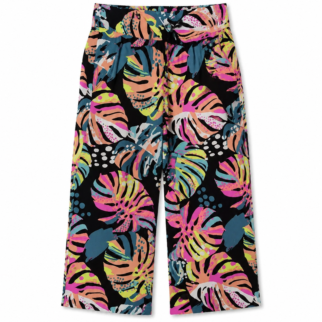 Silk Like Viscose Wide Leg Culotte