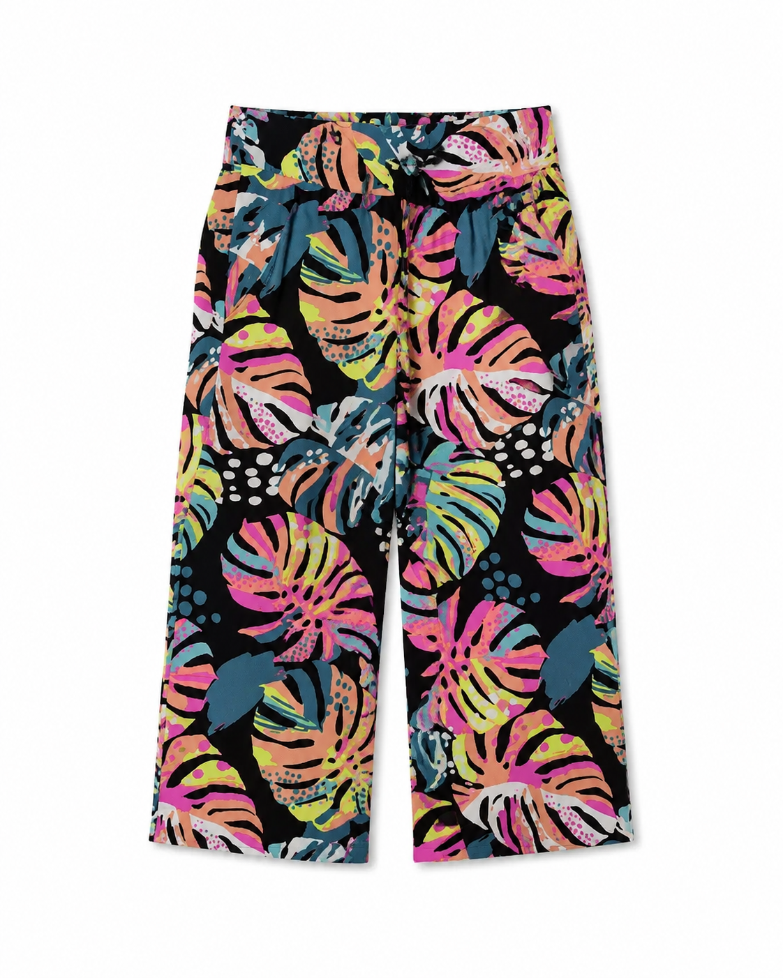 Silk Like Viscose Wide Leg Culotte