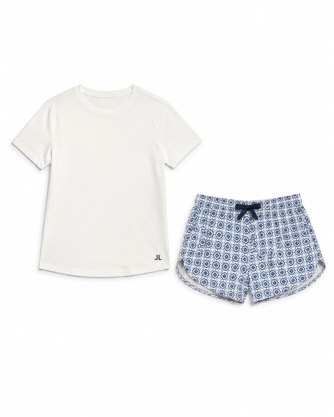 Rayon Spandex Tee And Short Pajama Set