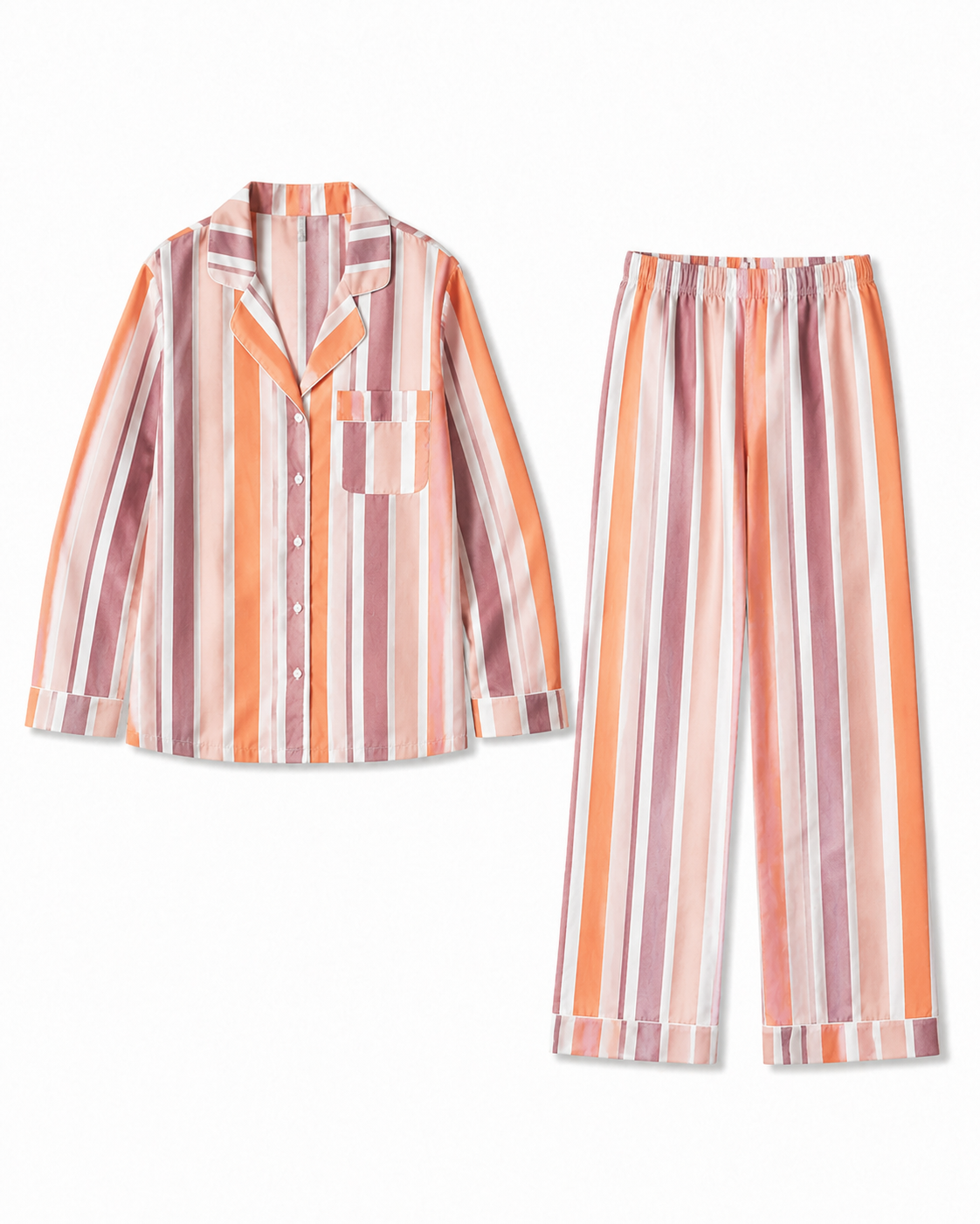 Poplin Pajama Set - Icing Stripe