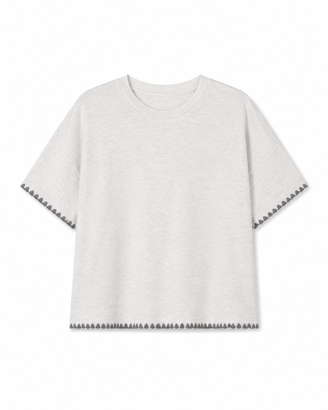 Brushed Blanket Stitch Lounge Tee