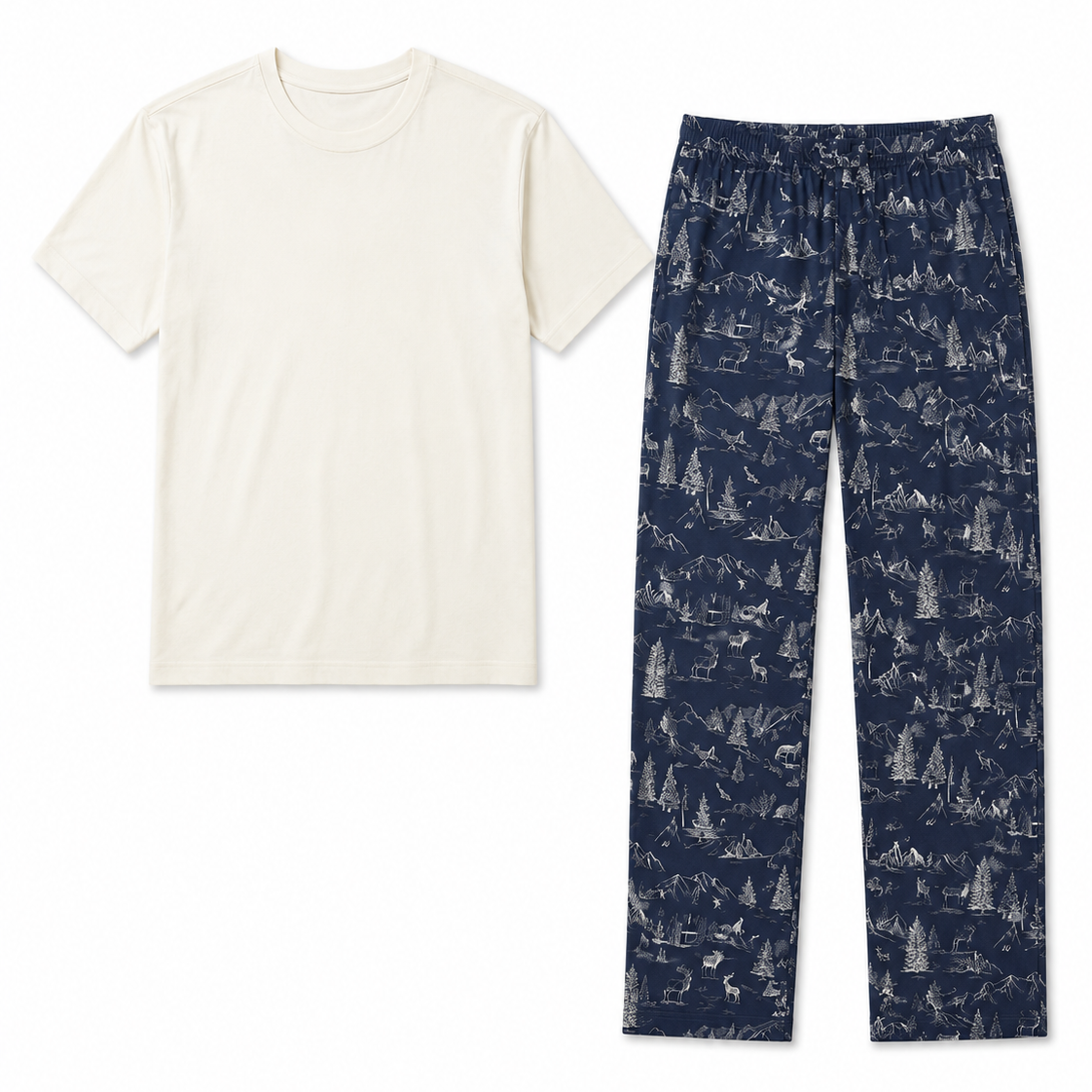 Men T-Shirt & Pajama Pants Gift Set
