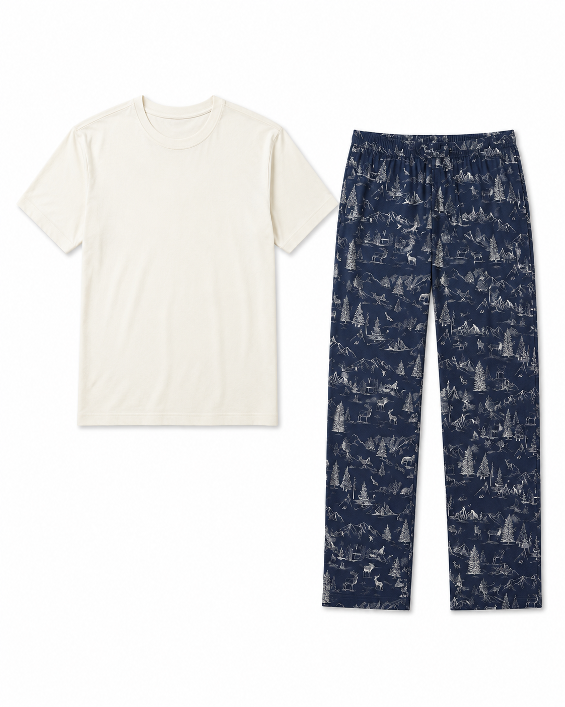 Men T-Shirt & Pajama Pants Gift Set