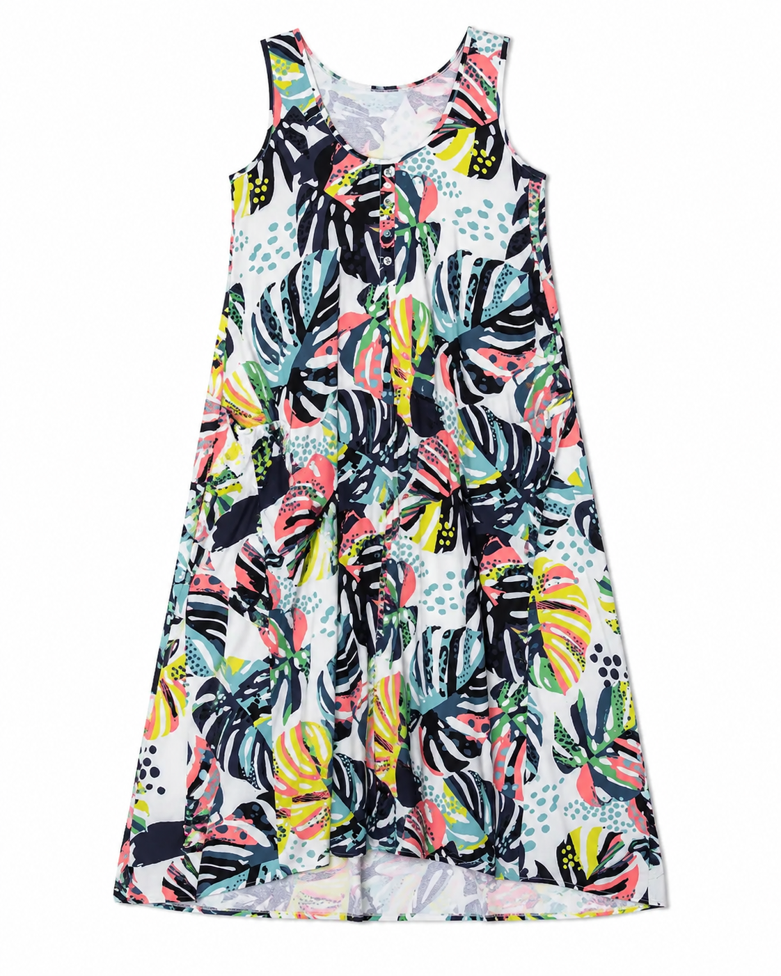 4-Way Stretch  High Low Dress