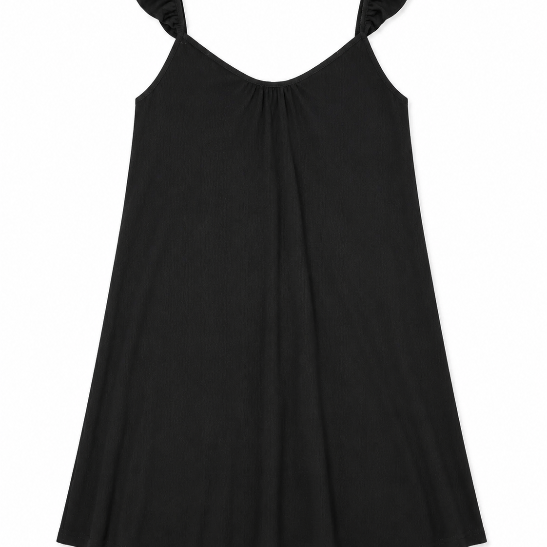 Ruffled Sleeveless Gathered Dress