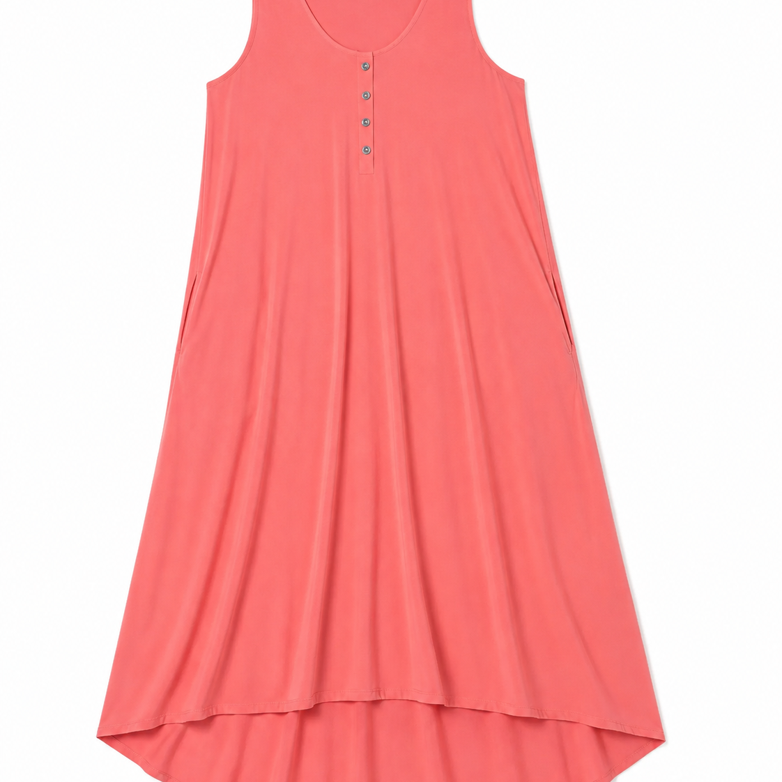 4-Way Stretch  High Low Dress