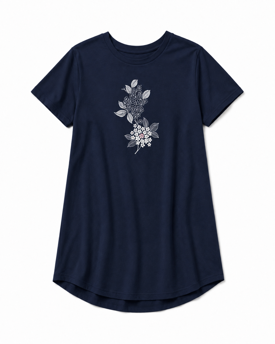 T-Shirt Dress - Navy Floral