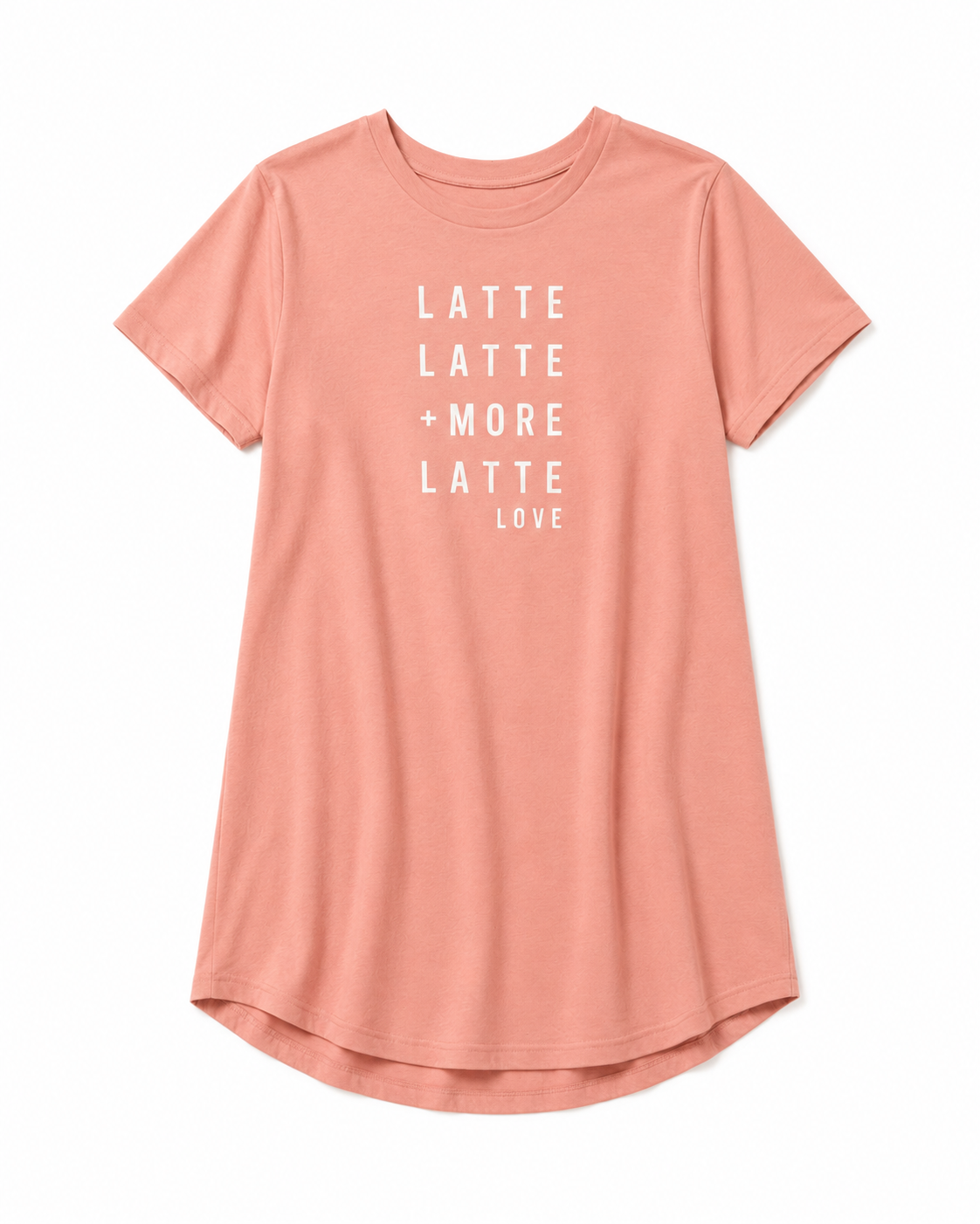 T-Shirt Dress - Latte Latte
