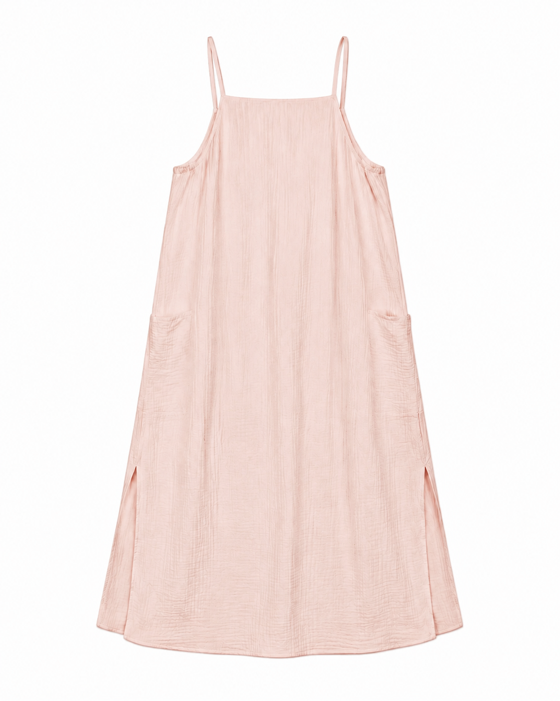 Crinkled Cotton Gauze  Maxi Dress