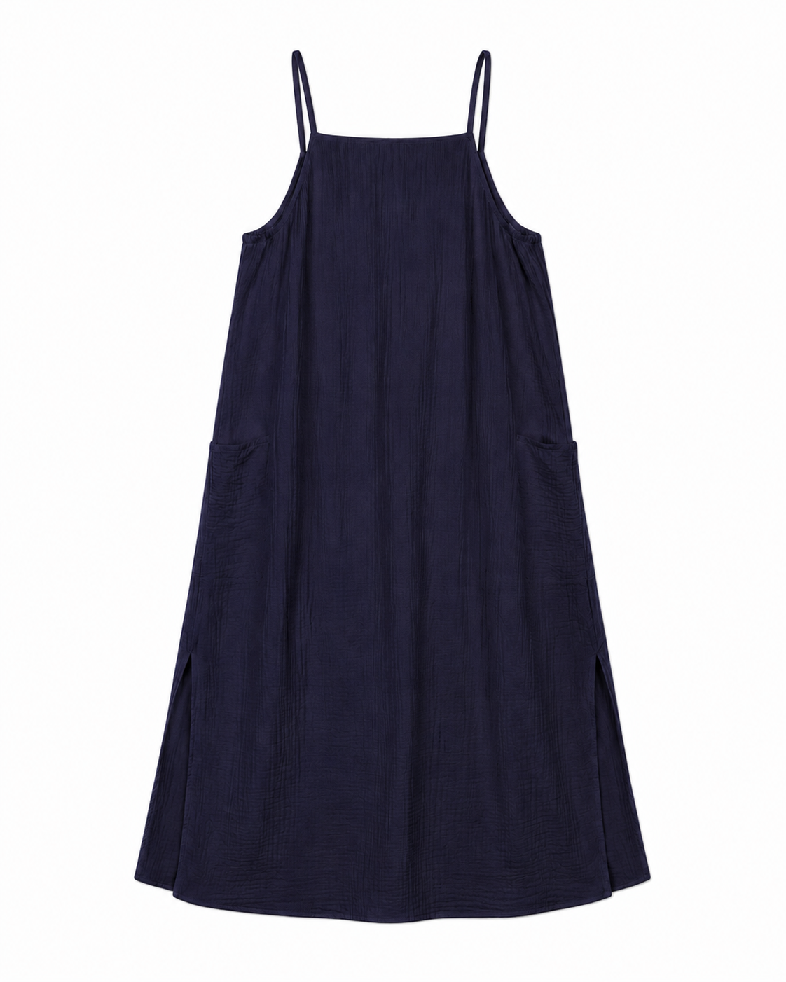 Crinkled Cotton Gauze  Maxi Dress