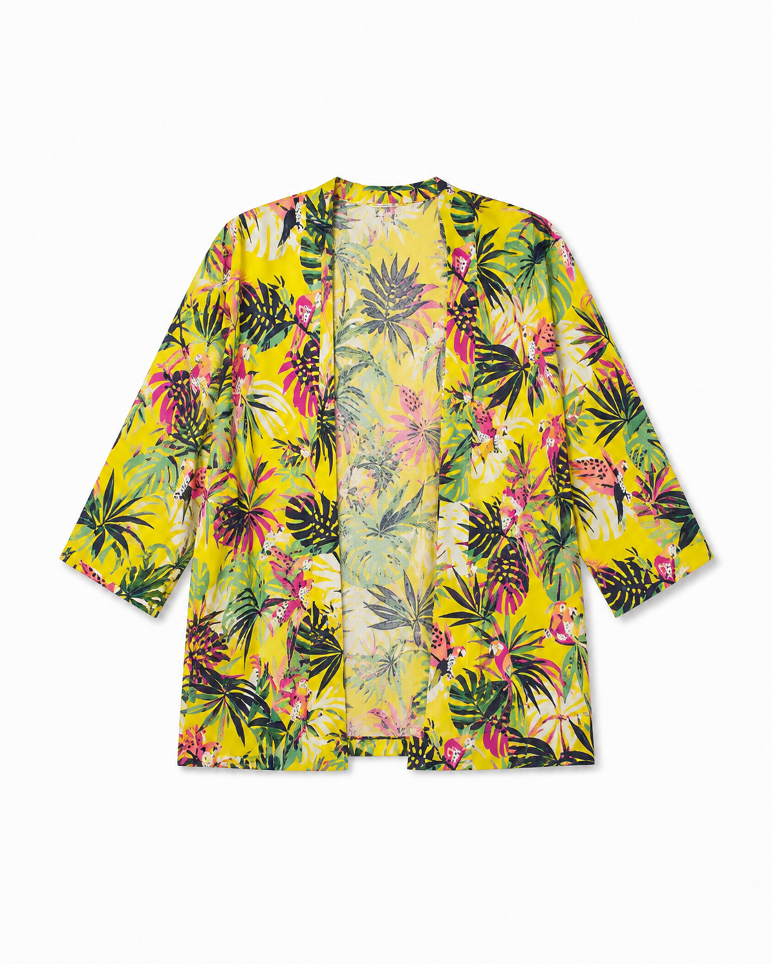 Silk Like Viscose Kimono Lined Robe
