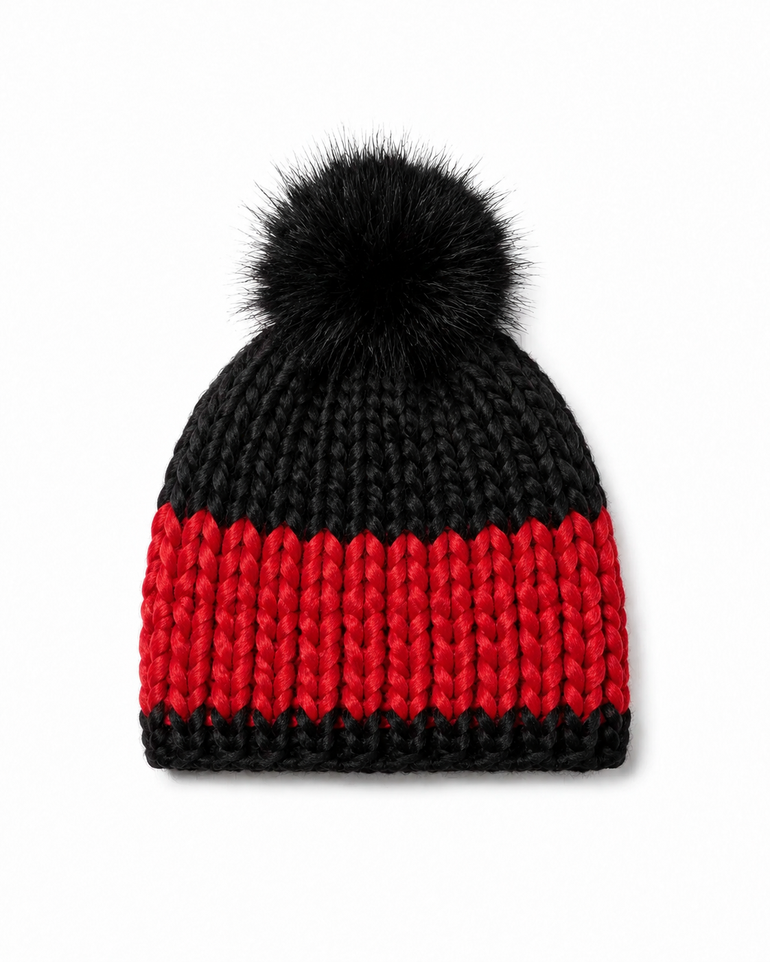 Hand-Knit Stripe Hat