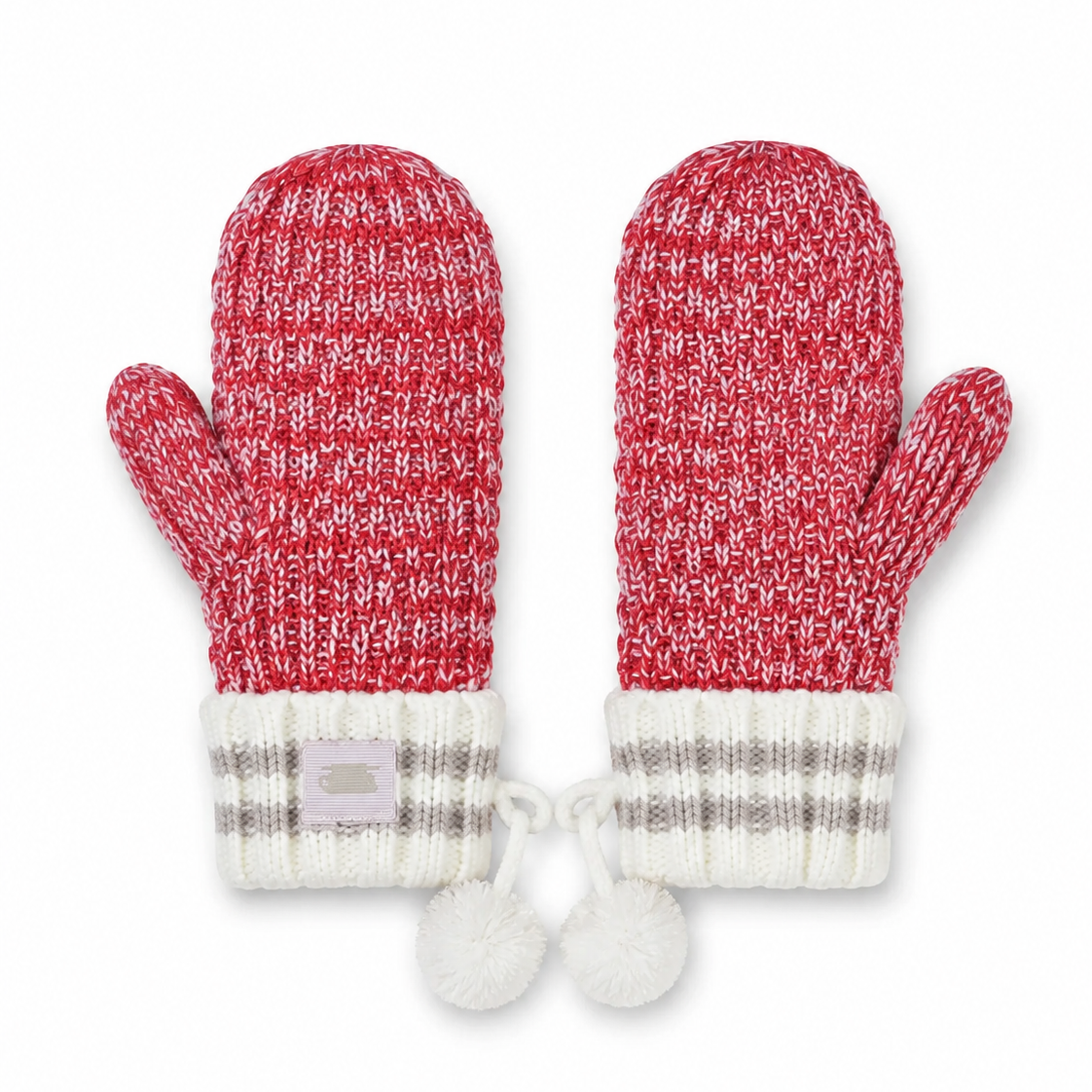 Canadiana Mittens - Deep Red