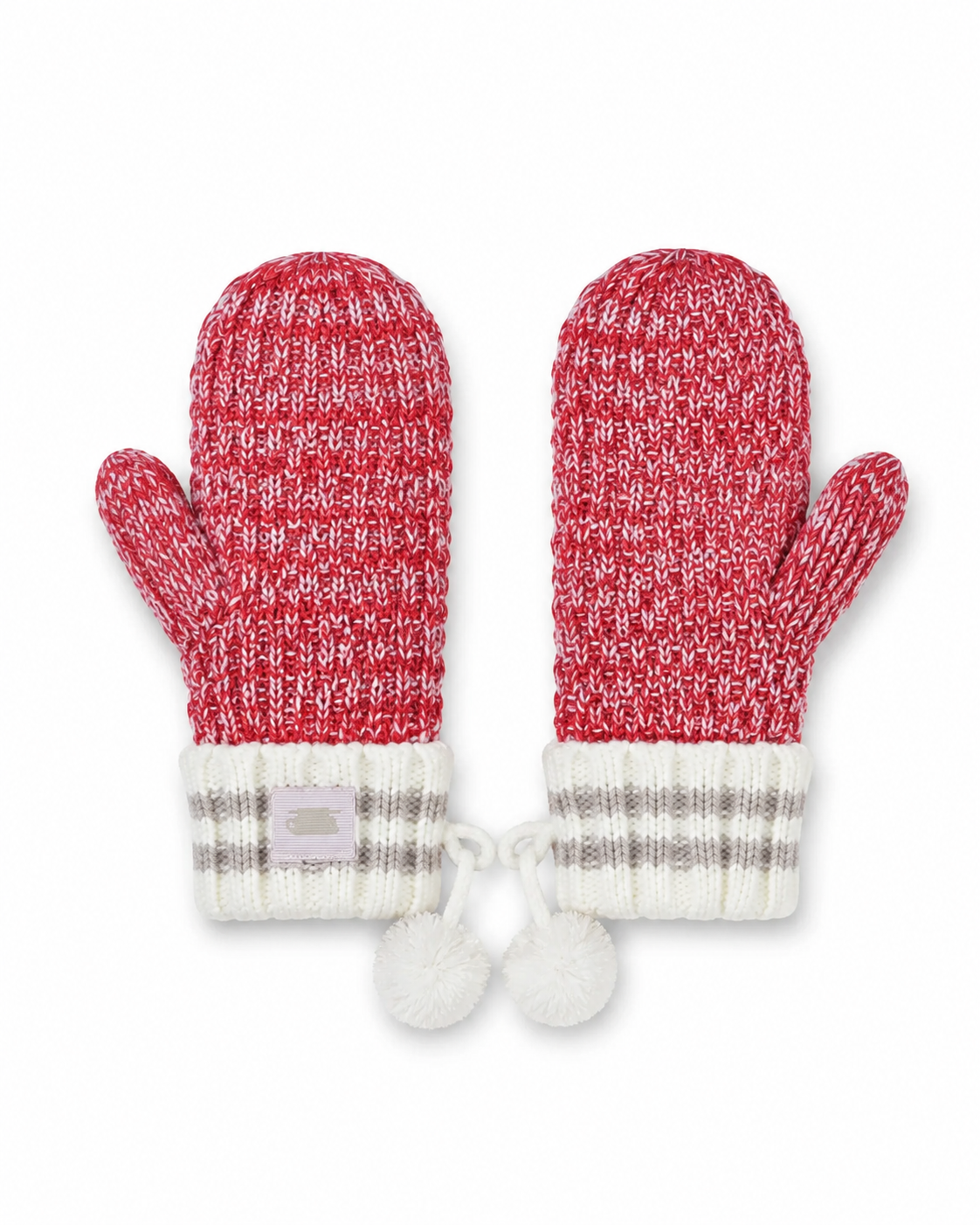 Canadiana Mittens - Deep Red