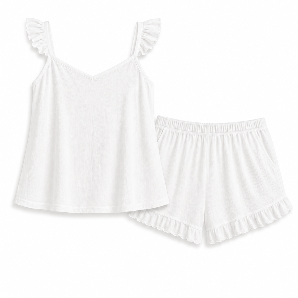 Ruffled Cami & Shorts Set
